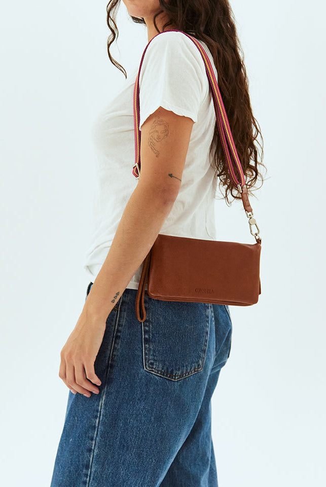 Consuela Brandy Uptown Crossbody-Bags + Wallets-Vixen Collection, Day Spa and Women's Boutique Located in Seattle, Washington