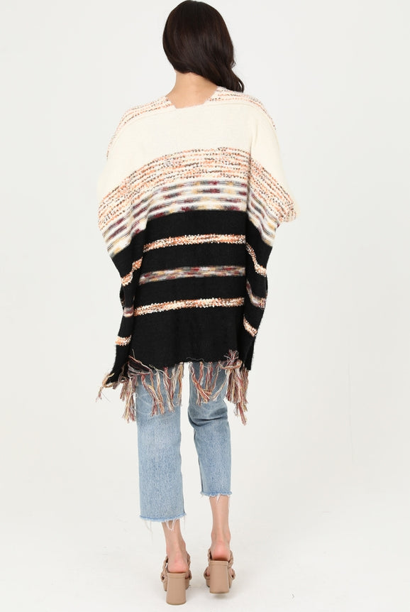 Madrona Fringed C. Cardigan-Cardigans-Vixen Collection, Day Spa and Women's Boutique Located in Seattle, Washington