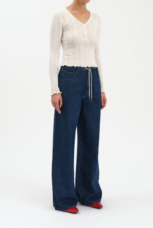Madison Mid Rise Wide Leg Jeans-Denim-Vixen Collection, Day Spa and Women's Boutique Located in Seattle, Washington