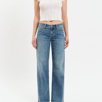 Keeper Low Rise Straight Jeans-Denim-Vixen Collection, Day Spa and Women's Boutique Located in Seattle, Washington