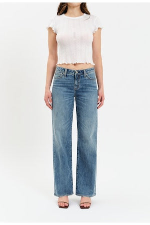 Keeper Low Rise Straight Jeans-Denim-Vixen Collection, Day Spa and Women's Boutique Located in Seattle, Washington
