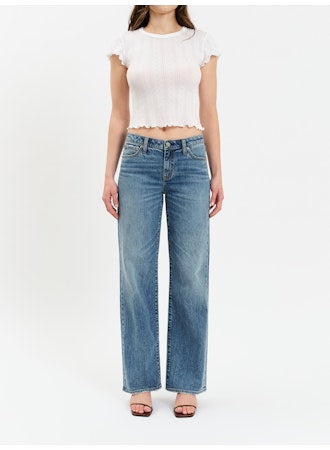 Keeper Low Rise Straight Jeans-Denim-Vixen Collection, Day Spa and Women's Boutique Located in Seattle, Washington