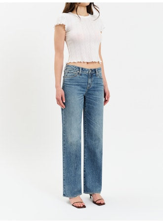 Keeper Low Rise Straight Jeans-Denim-Vixen Collection, Day Spa and Women's Boutique Located in Seattle, Washington