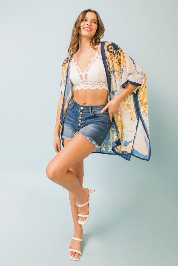 Jewel Tide Kimono-Kimonos-Vixen Collection, Day Spa and Women's Boutique Located in Seattle, Washington