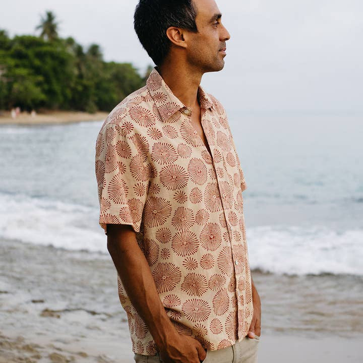 Shaka Short Sleeve Button Down-Men's Tops-Vixen Collection, Day Spa and Women's Boutique Located in Seattle, Washington