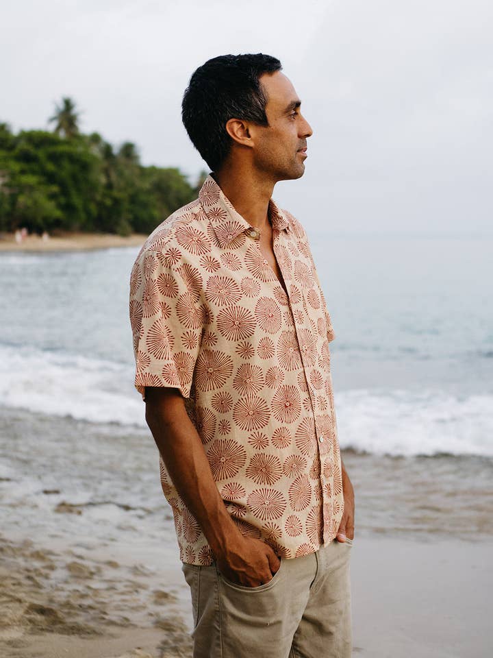 Shaka Short Sleeve Button Down-Men's Tops-Vixen Collection, Day Spa and Women's Boutique Located in Seattle, Washington
