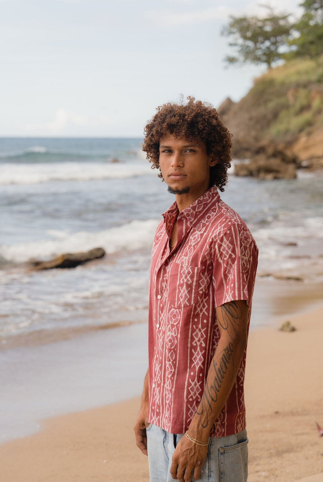 Mezcal Button Down-Men's Tops-Vixen Collection, Day Spa and Women's Boutique Located in Seattle, Washington