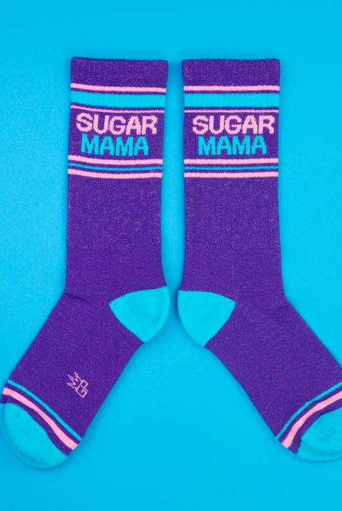 Sugar Mama Gym Crew Socks-Socks-Vixen Collection, Day Spa and Women's Boutique Located in Seattle, Washington