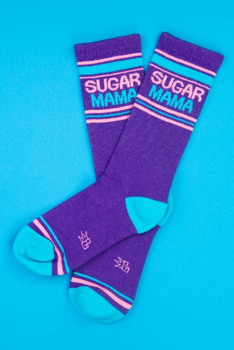 Sugar Mama Gym Crew Socks-Socks-Vixen Collection, Day Spa and Women's Boutique Located in Seattle, Washington