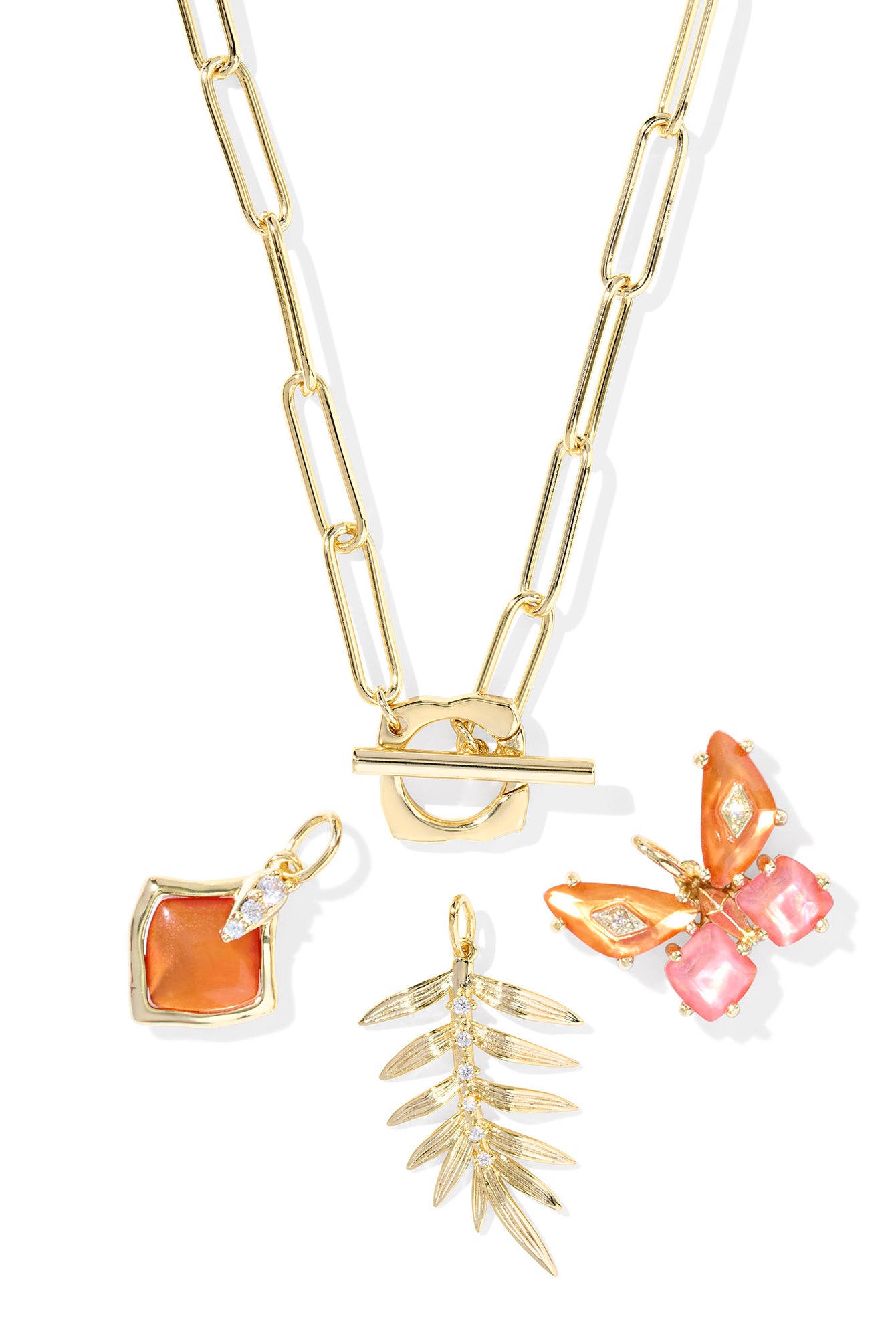 Bianca Butterfly Charm Necklace-Necklaces-Vixen Collection, Day Spa and Women's Boutique Located in Seattle, Washington
