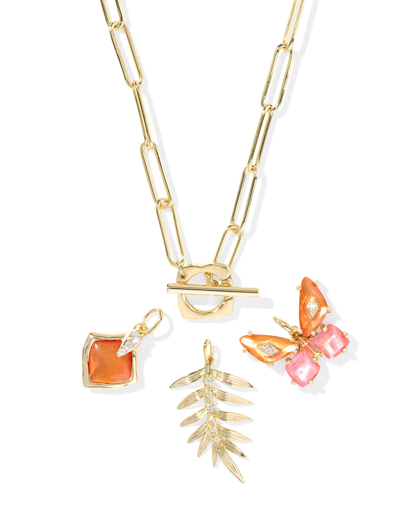 Bianca Butterfly Charm Necklace-Necklaces-Vixen Collection, Day Spa and Women's Boutique Located in Seattle, Washington