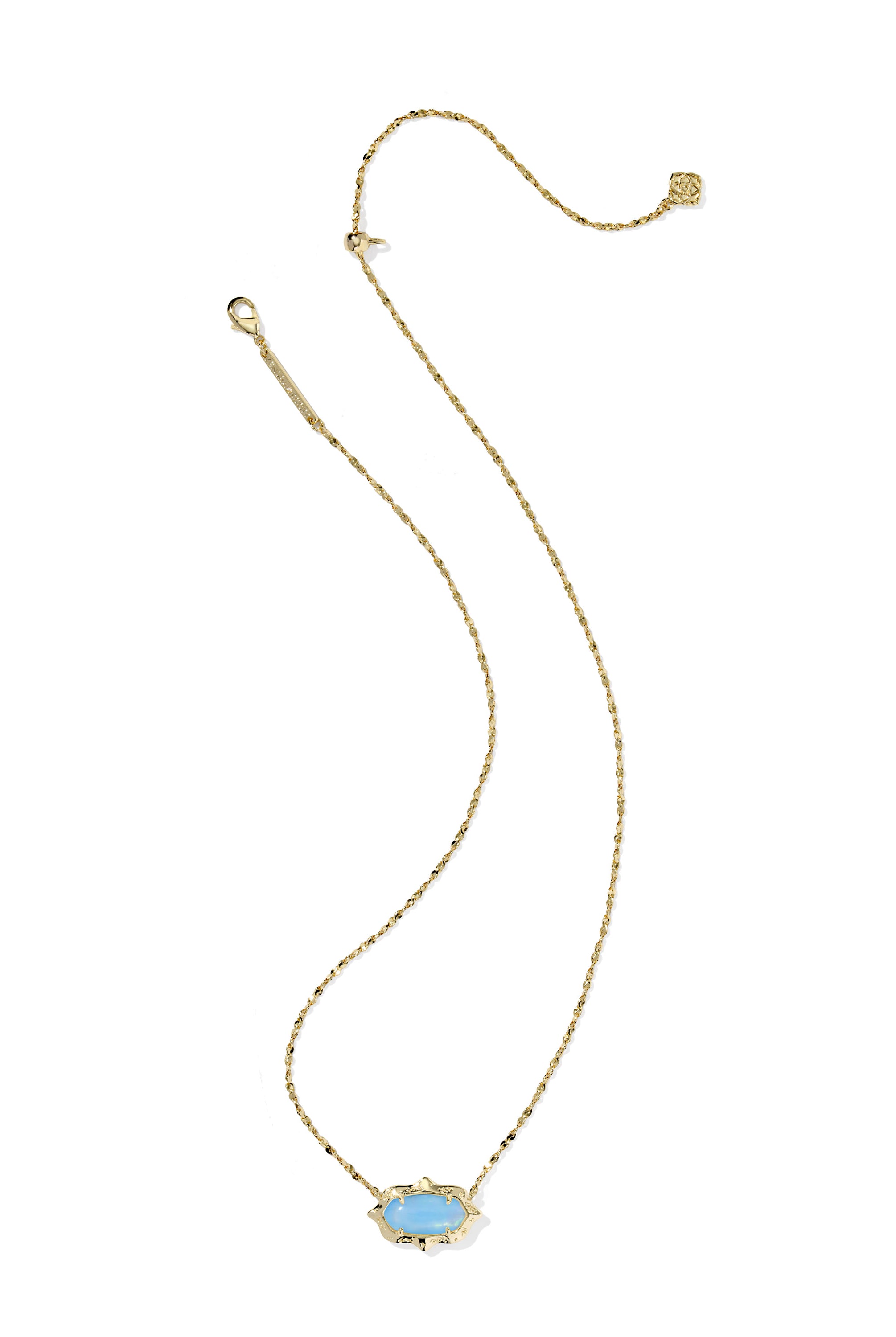 Elisa Scallop Frame Short Pendant Necklace-Necklaces-Vixen Collection, Day Spa and Women's Boutique Located in Seattle, Washington