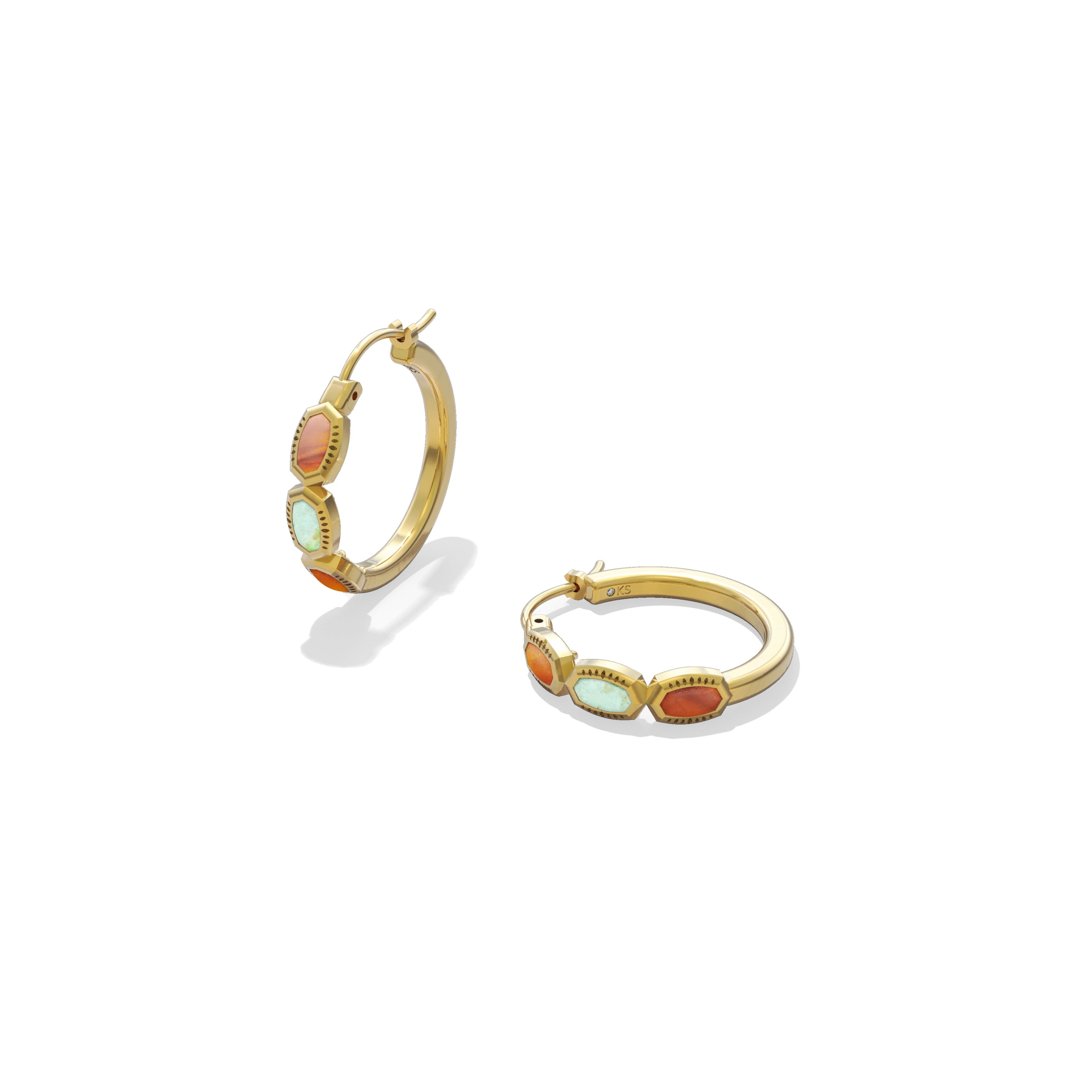 Mini Elisa Hoop Earrings-Earrings-Vixen Collection, Day Spa and Women's Boutique Located in Seattle, Washington