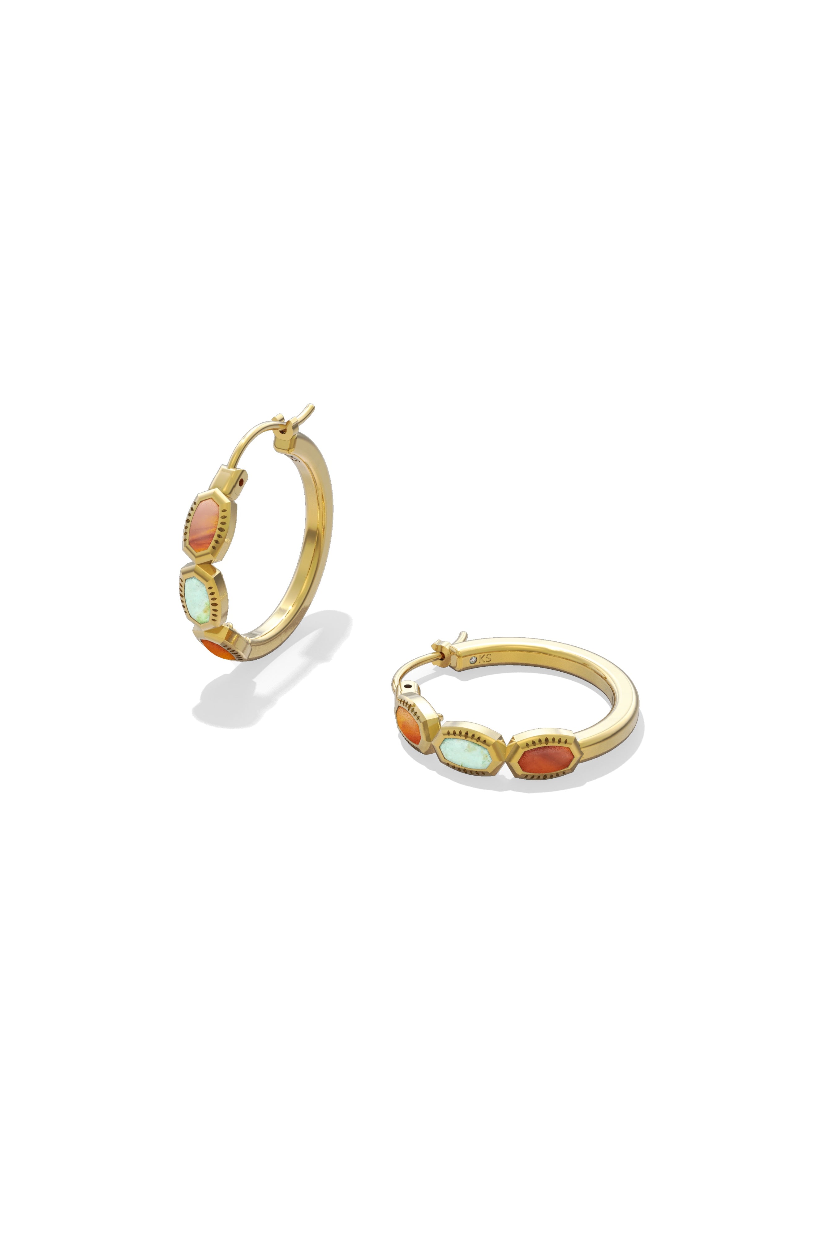 Mini Elisa Hoop Earrings-Earrings-Vixen Collection, Day Spa and Women's Boutique Located in Seattle, Washington
