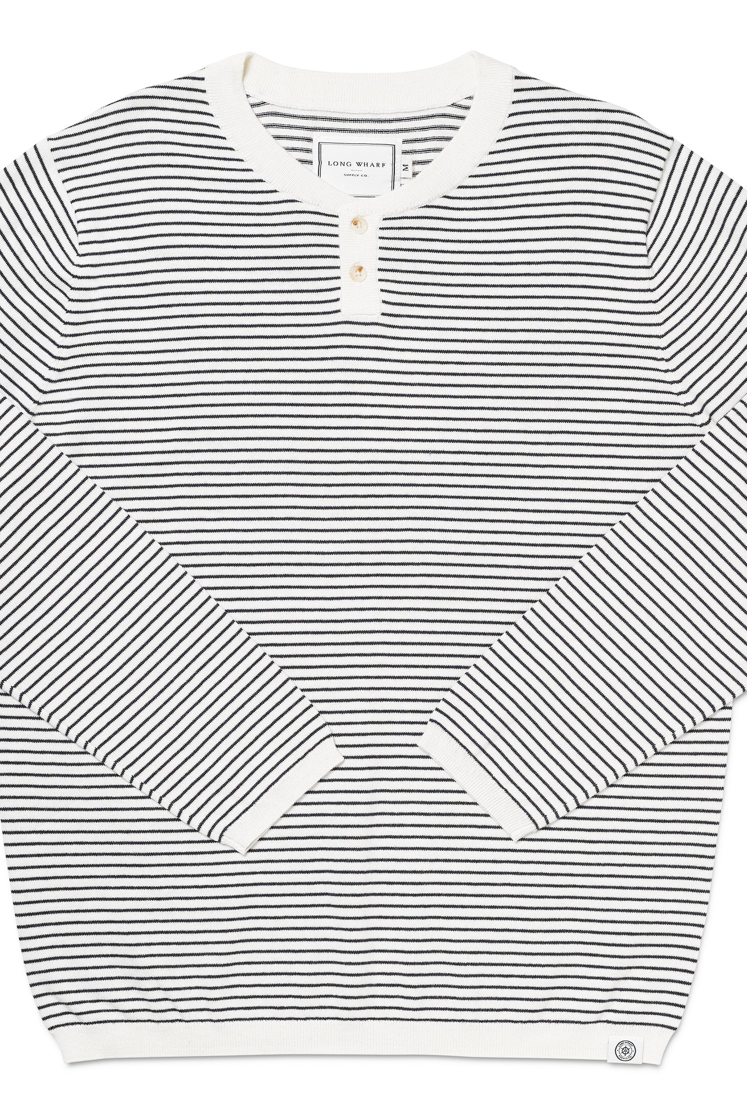 Seawell™ Striped Knit Henley-Men's Tops-Vixen Collection, Day Spa and Women's Boutique Located in Seattle, Washington