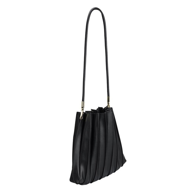 Carrie Pleated Vegan Shoulder Bag-Bags + Wallets-Vixen Collection, Day Spa and Women's Boutique Located in Seattle, Washington