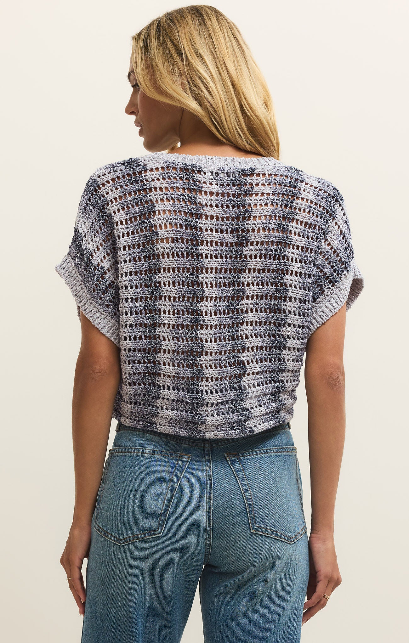 Ballast Crochet Stripe Top-Short Sleeves-Vixen Collection, Day Spa and Women's Boutique Located in Seattle, Washington