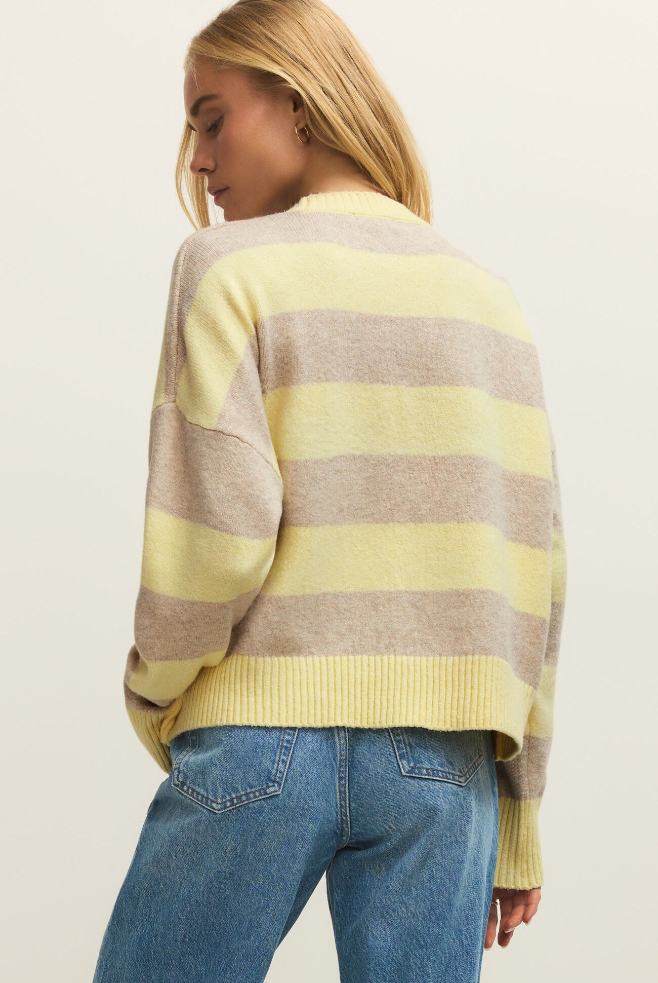 Cirrus Stripe Sweater-Sweaters-Vixen Collection, Day Spa and Women's Boutique Located in Seattle, Washington