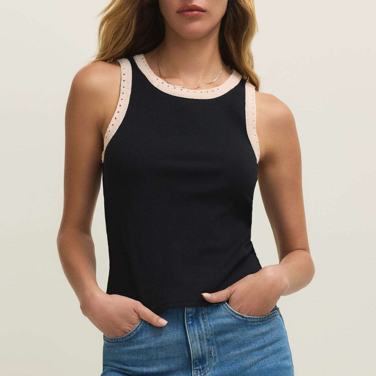 Clarke Rib Tank-Tank Tops-Vixen Collection, Day Spa and Women's Boutique Located in Seattle, Washington