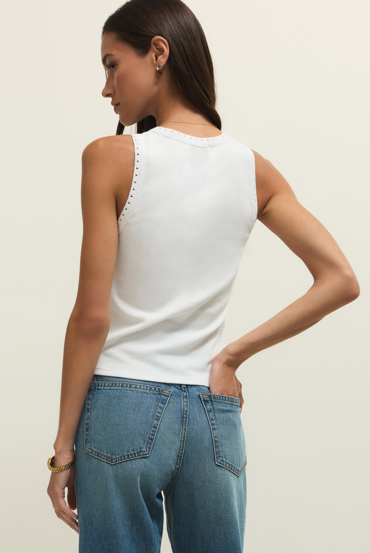 Clarke Rib Tank-Tank Tops-Vixen Collection, Day Spa and Women's Boutique Located in Seattle, Washington