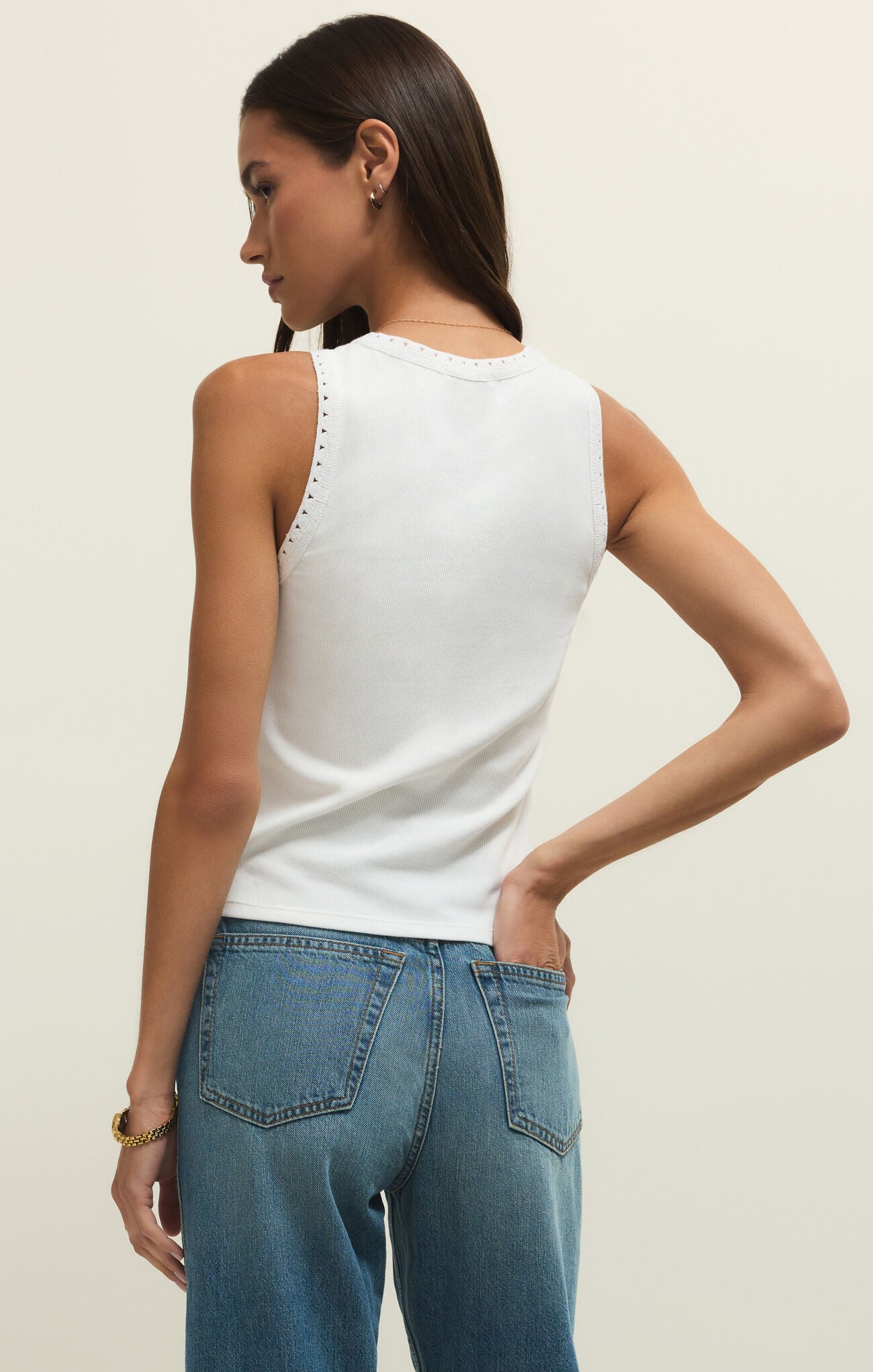 Clarke Rib Tank-Tank Tops-Vixen Collection, Day Spa and Women's Boutique Located in Seattle, Washington
