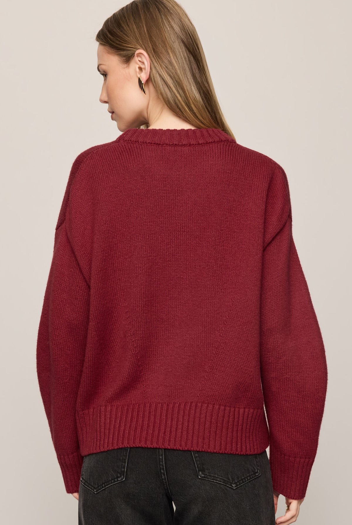 Cloud Spun Shaped Crew Sweater-Tops-Vixen Collection, Day Spa and Women's Boutique Located in Seattle, Washington