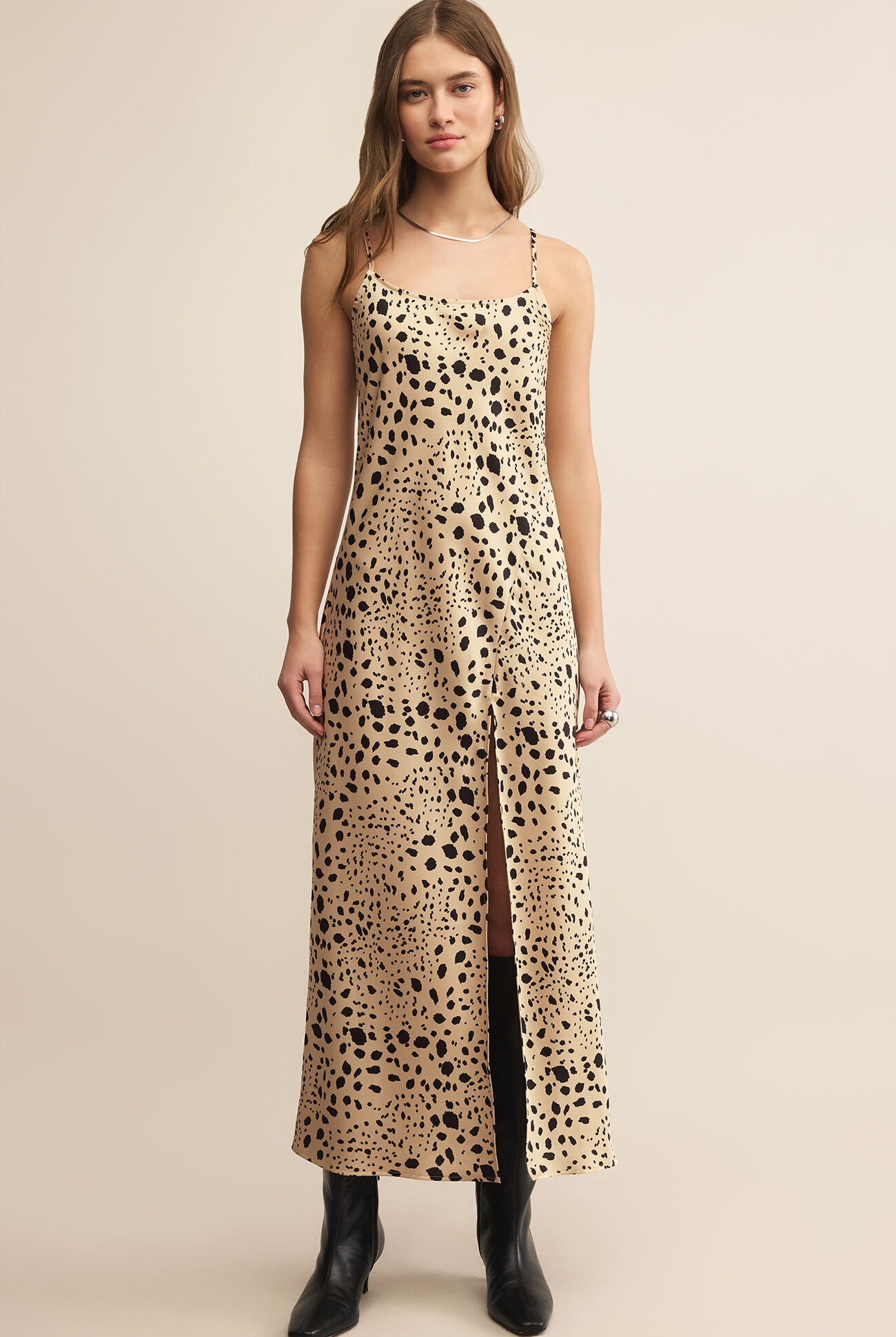 Crystal Savanna Midi Dress-Dresses-Vixen Collection, Day Spa and Women's Boutique Located in Seattle, Washington