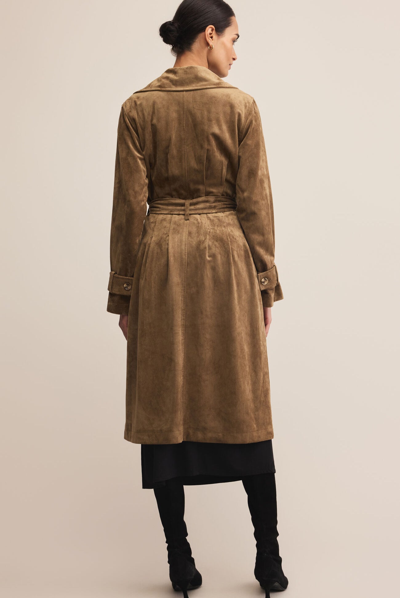 Dorian Suede Trench-Outerwear-Vixen Collection, Day Spa and Women's Boutique Located in Seattle, Washington