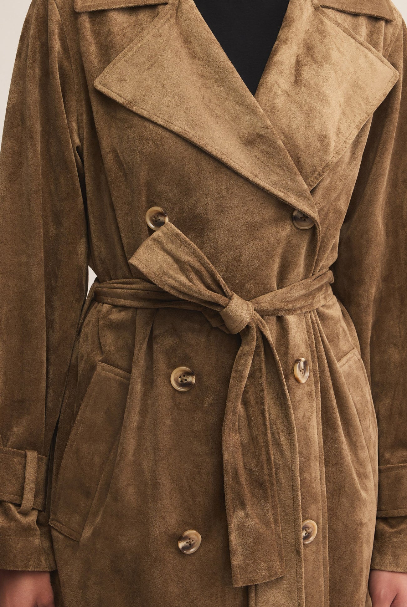 Dorian Suede Trench-Outerwear-Vixen Collection, Day Spa and Women's Boutique Located in Seattle, Washington