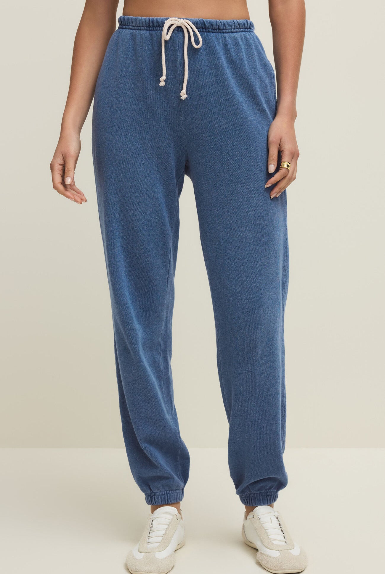 Downtown Knit Denim Jogger-Joggers-Vixen Collection, Day Spa and Women's Boutique Located in Seattle, Washington