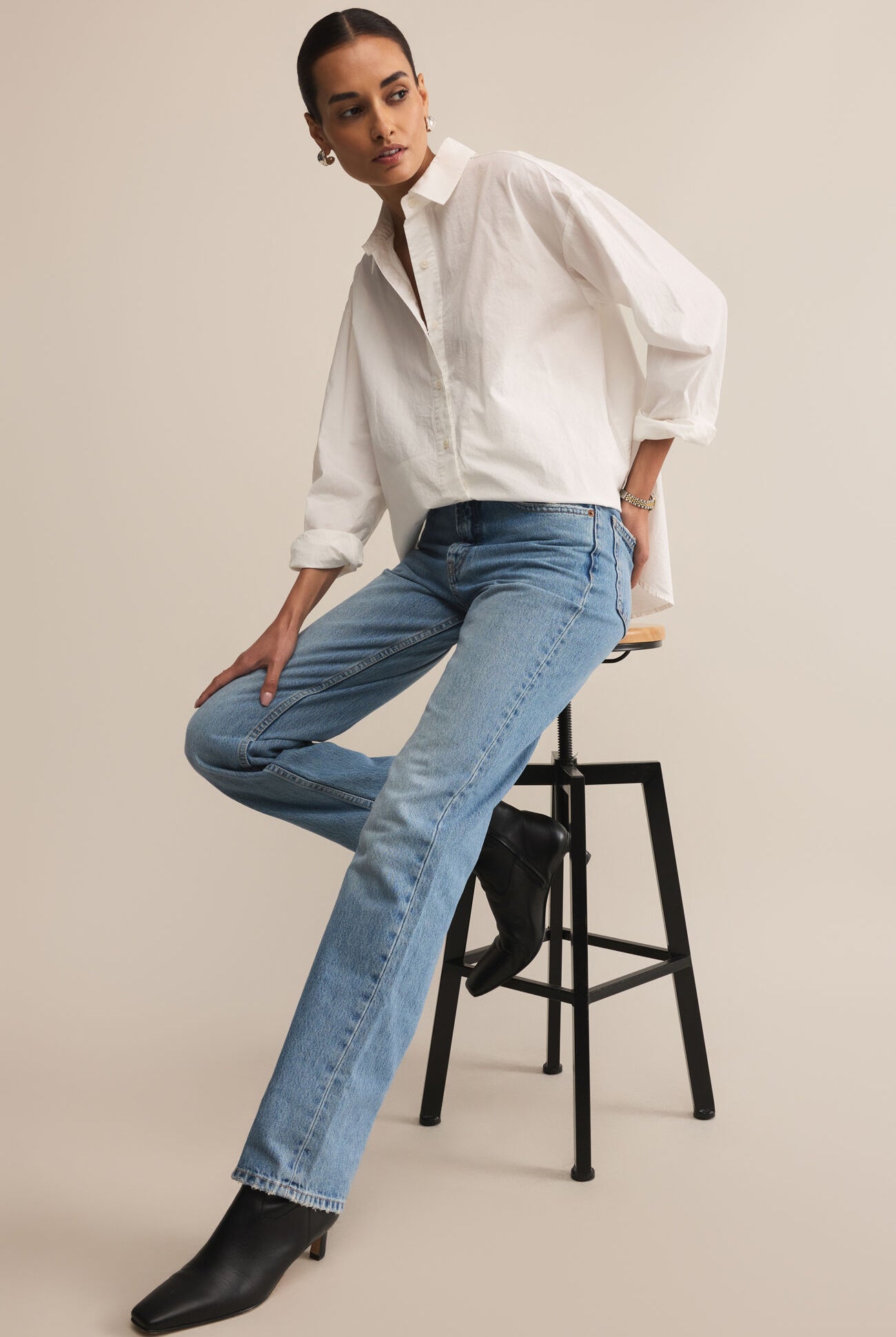 Elevated Poplin Shirt-Long Sleeves-Vixen Collection, Day Spa and Women's Boutique Located in Seattle, Washington