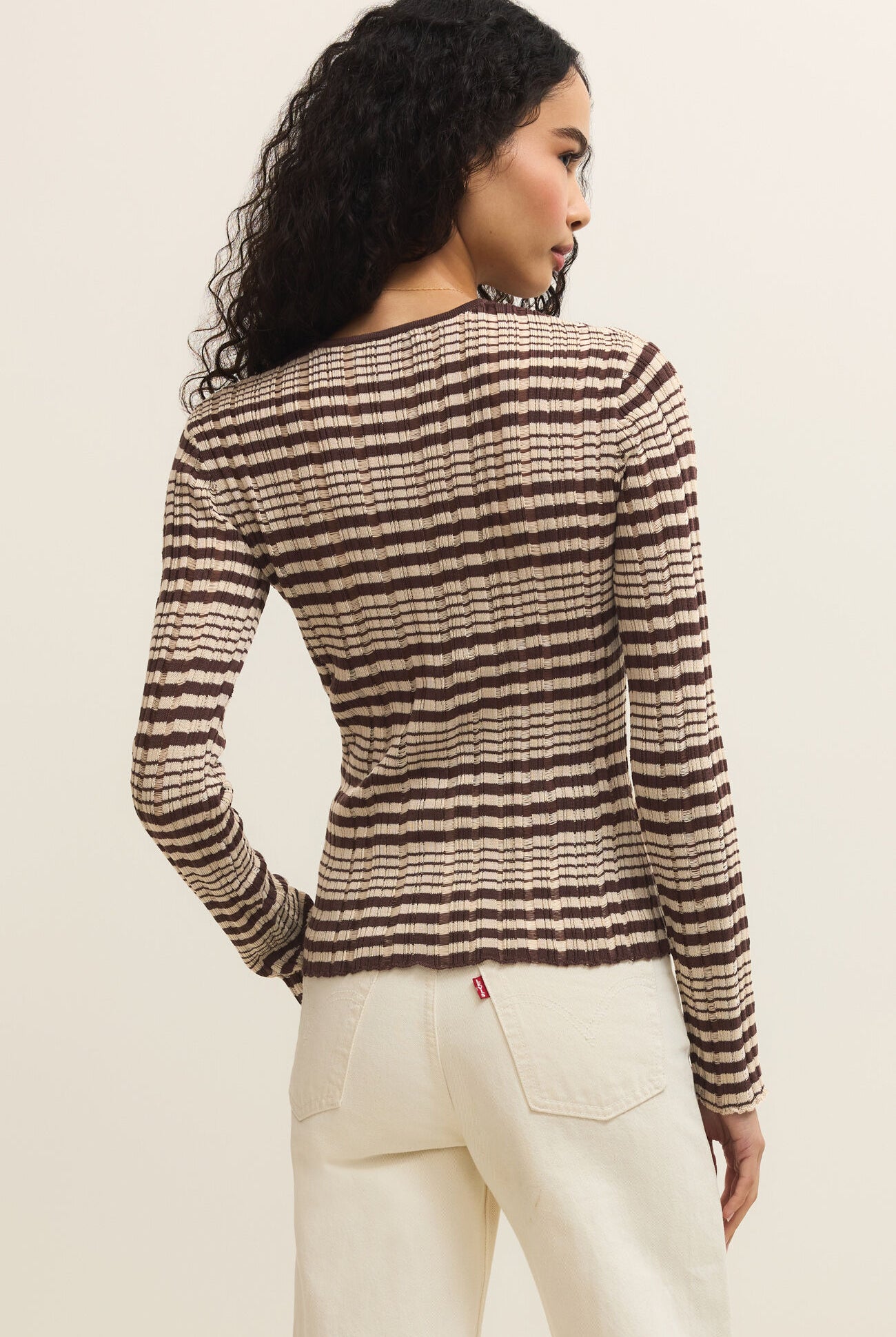 Ronnie Striped Sweater-Sweaters-Vixen Collection, Day Spa and Women's Boutique Located in Seattle, Washington
