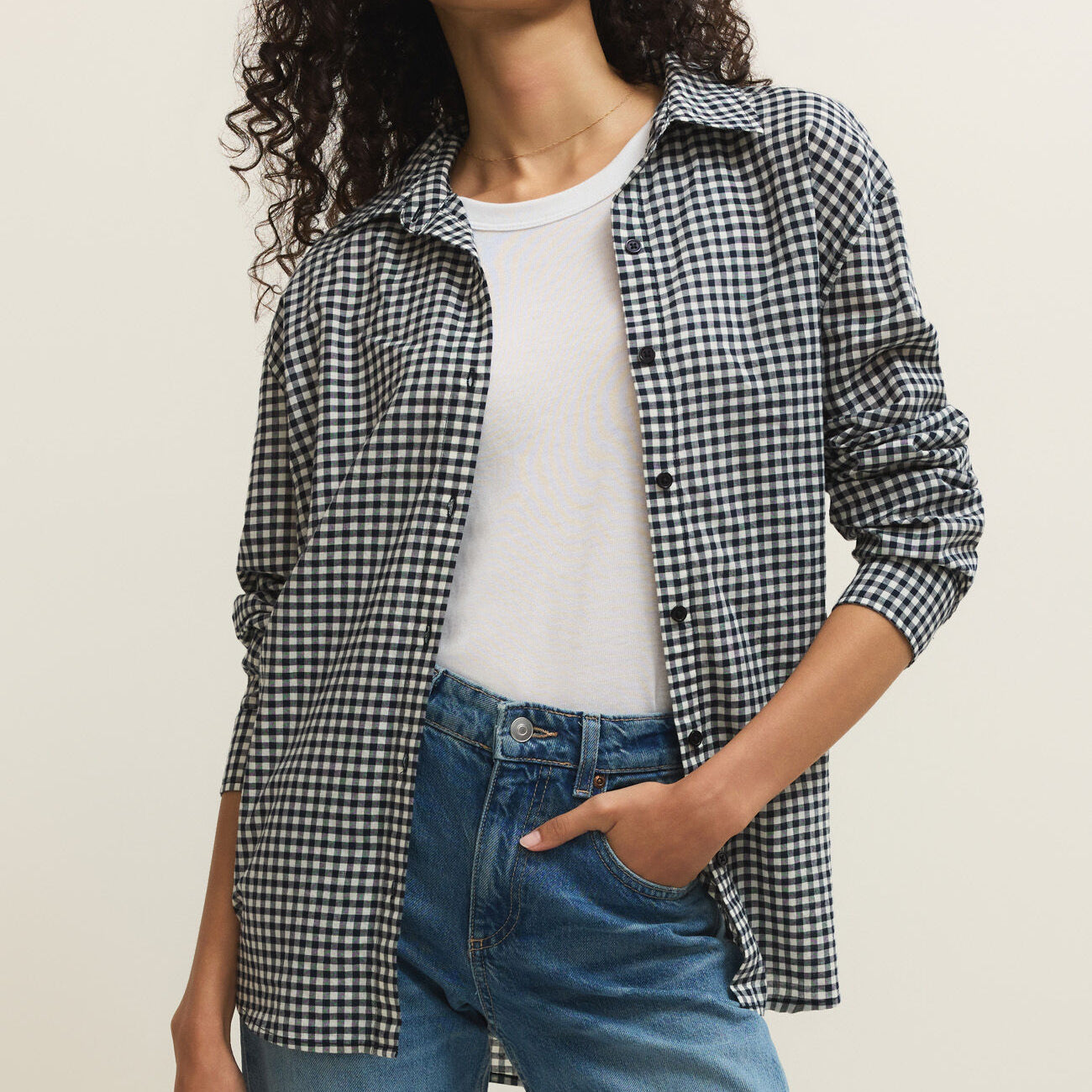 Seaport Button Up Top-Long Sleeves-Vixen Collection, Day Spa and Women's Boutique Located in Seattle, Washington