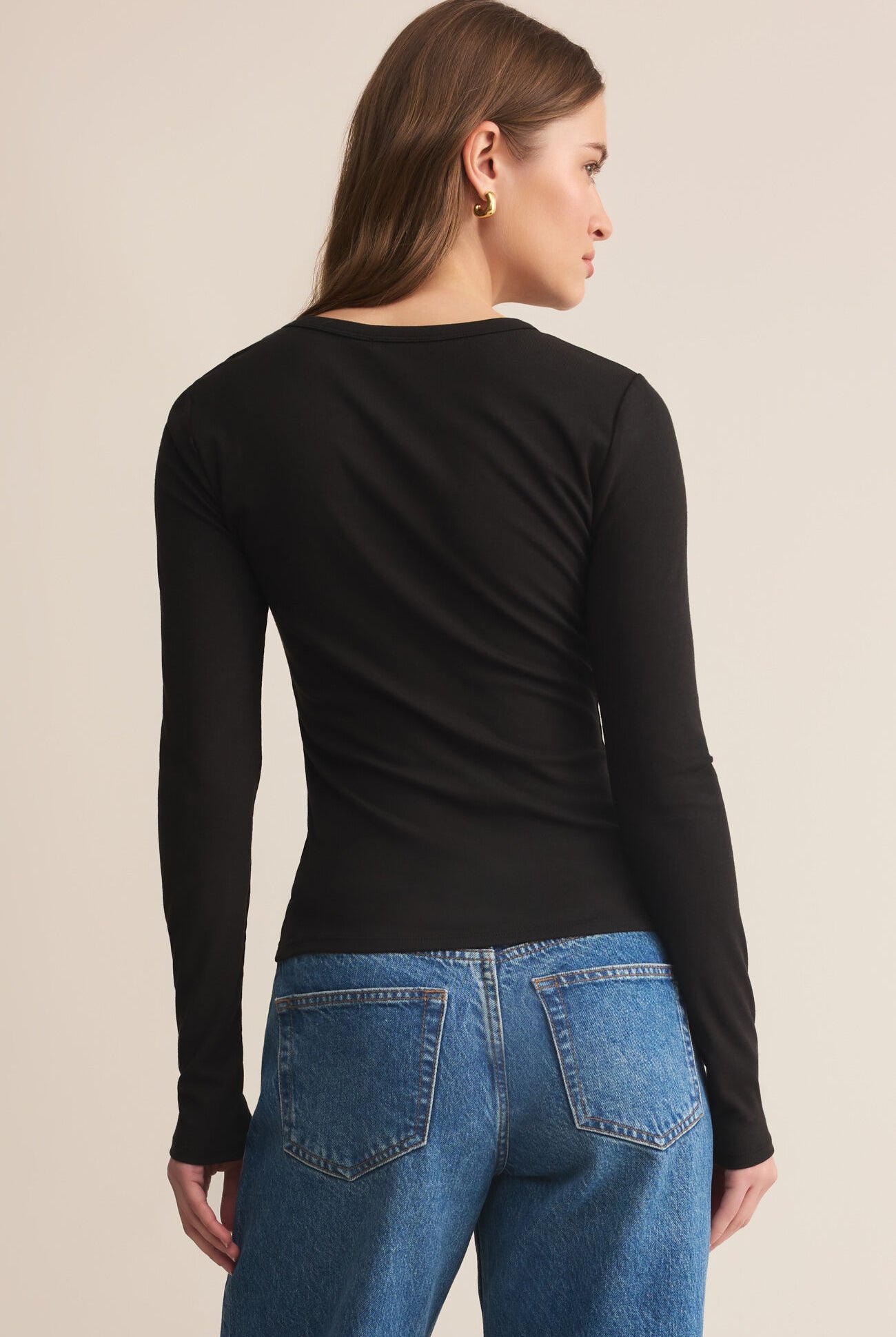 Second Skin Crew Long Sleeve-Long Sleeves-Vixen Collection, Day Spa and Women's Boutique Located in Seattle, Washington