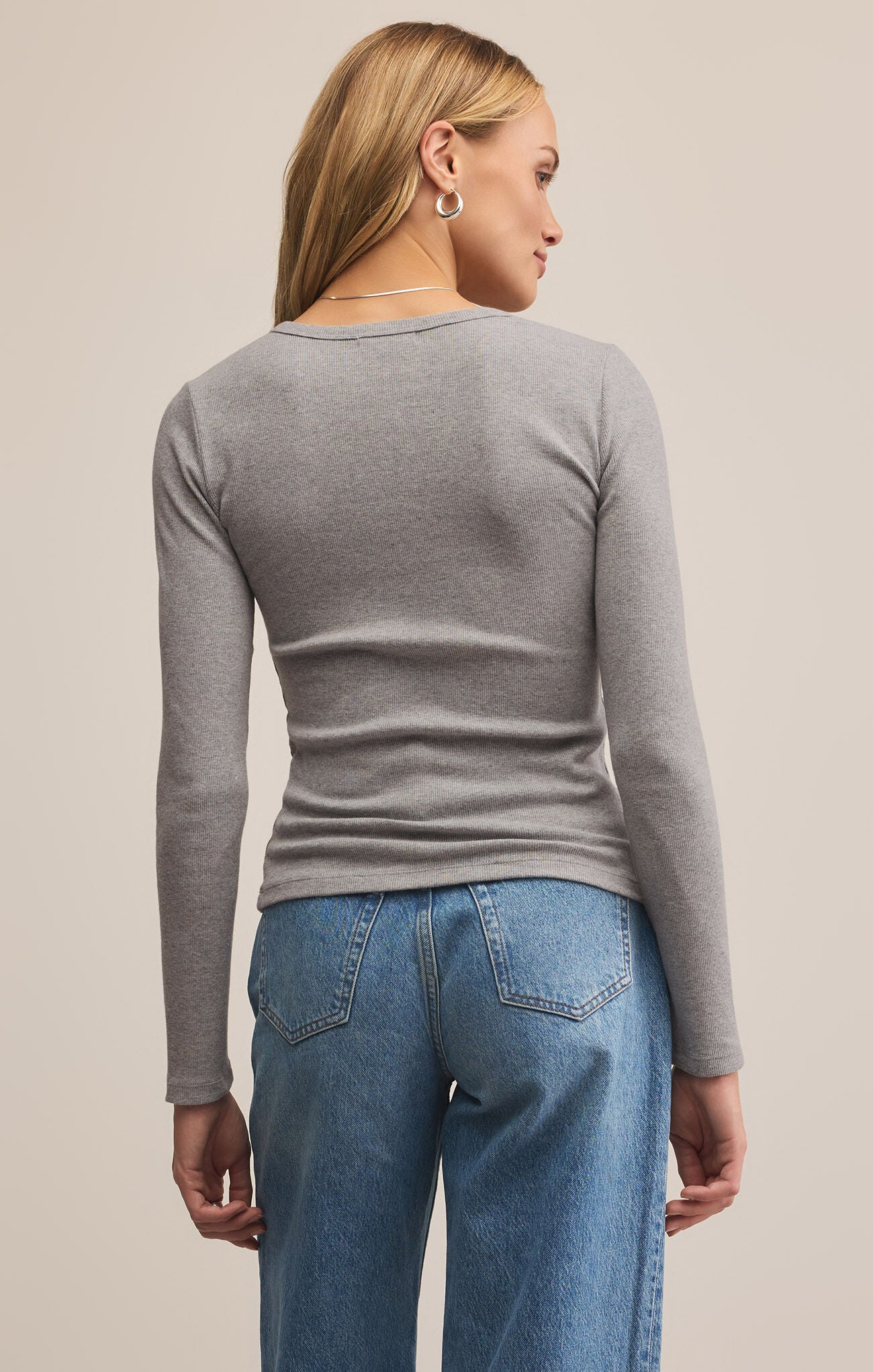 Stella Henley-Long Sleeves-Vixen Collection, Day Spa and Women's Boutique Located in Seattle, Washington