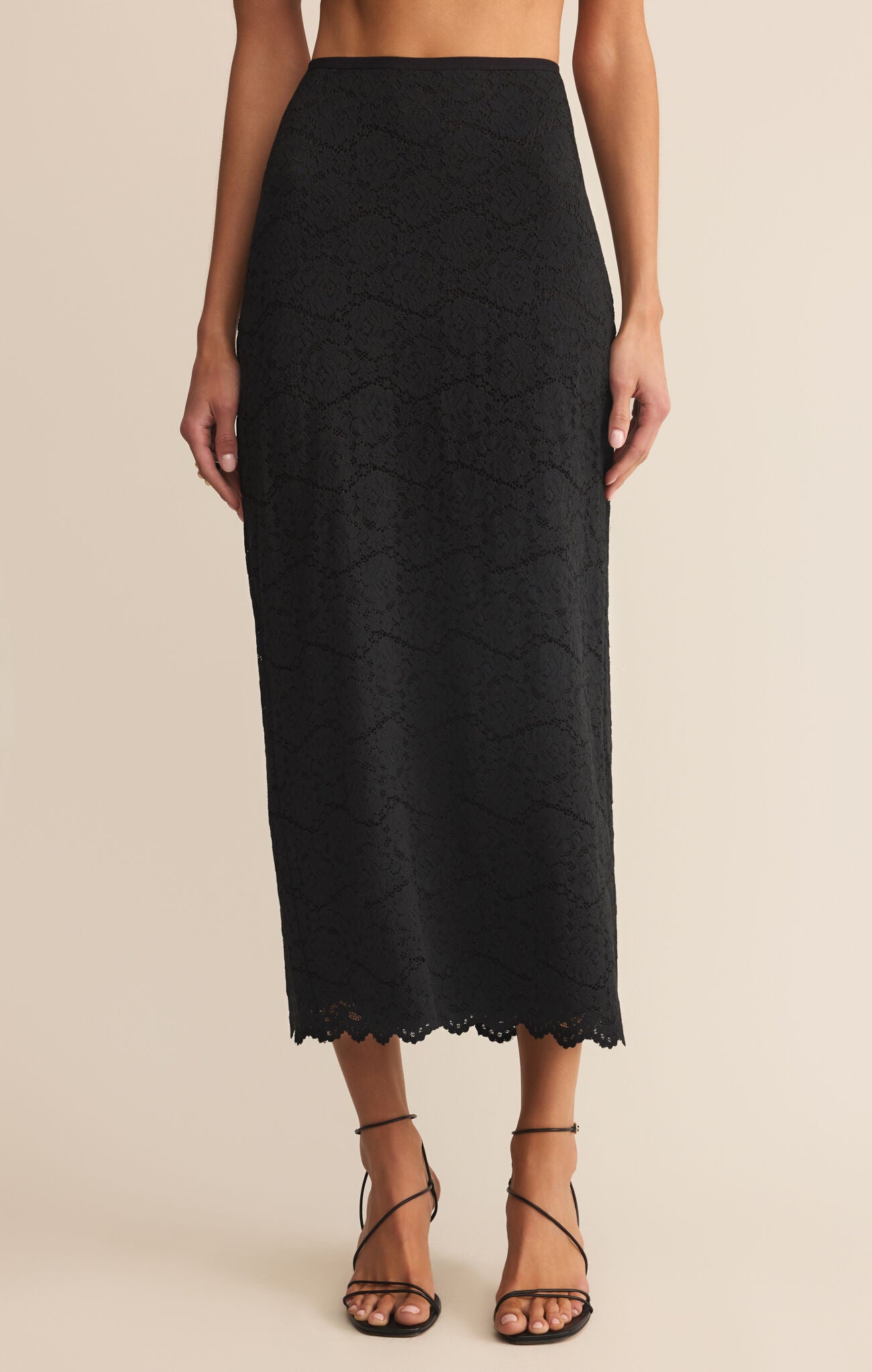 Via Lace Midi Skirt-Skirts-Vixen Collection, Day Spa and Women's Boutique Located in Seattle, Washington