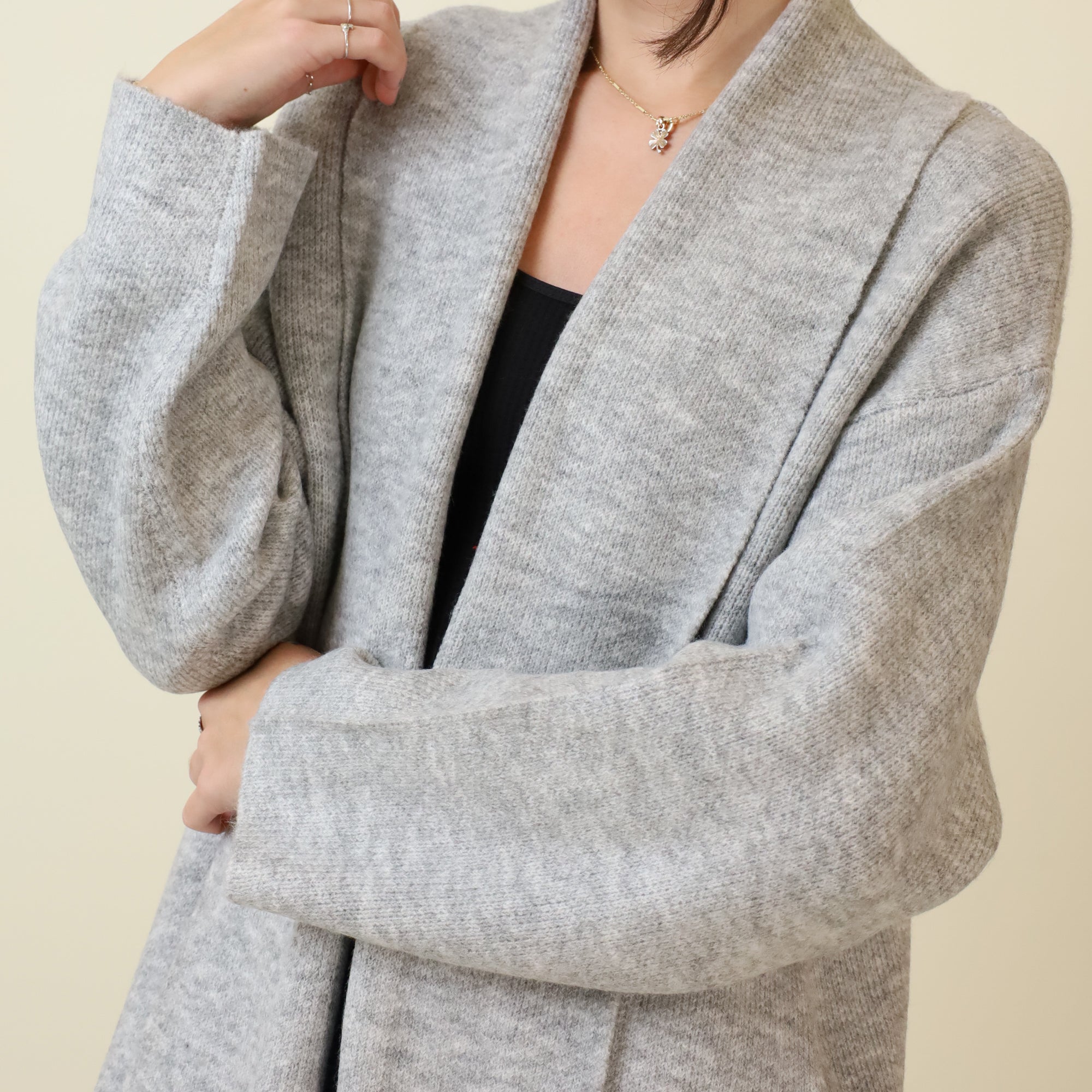 Longline Duster Sweater-Sweaters-Vixen Collection, Day Spa and Women's Boutique Located in Seattle, Washington