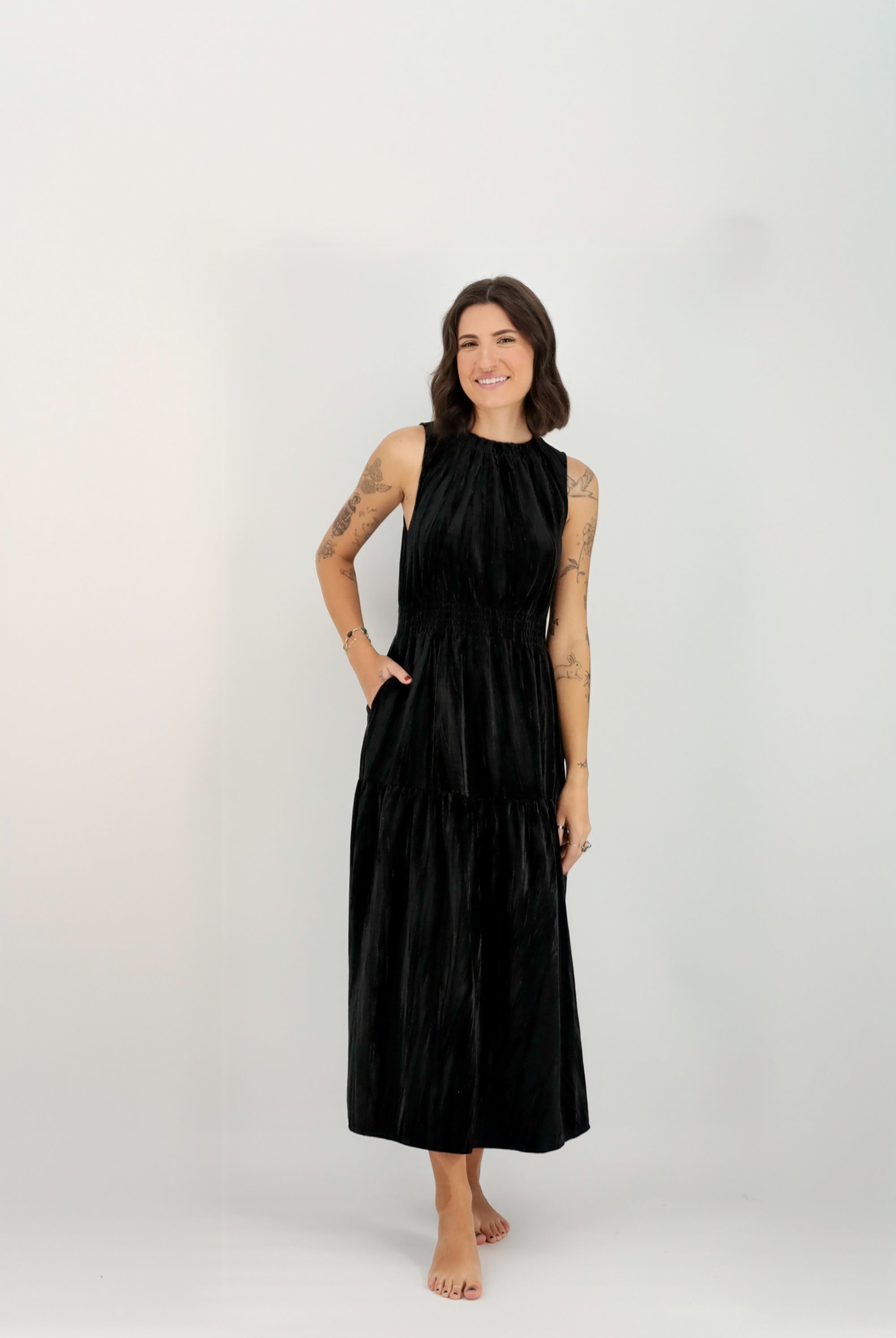 Sable Midi Dress-Dresses-Vixen Collection, Day Spa and Women's Boutique Located in Seattle, Washington