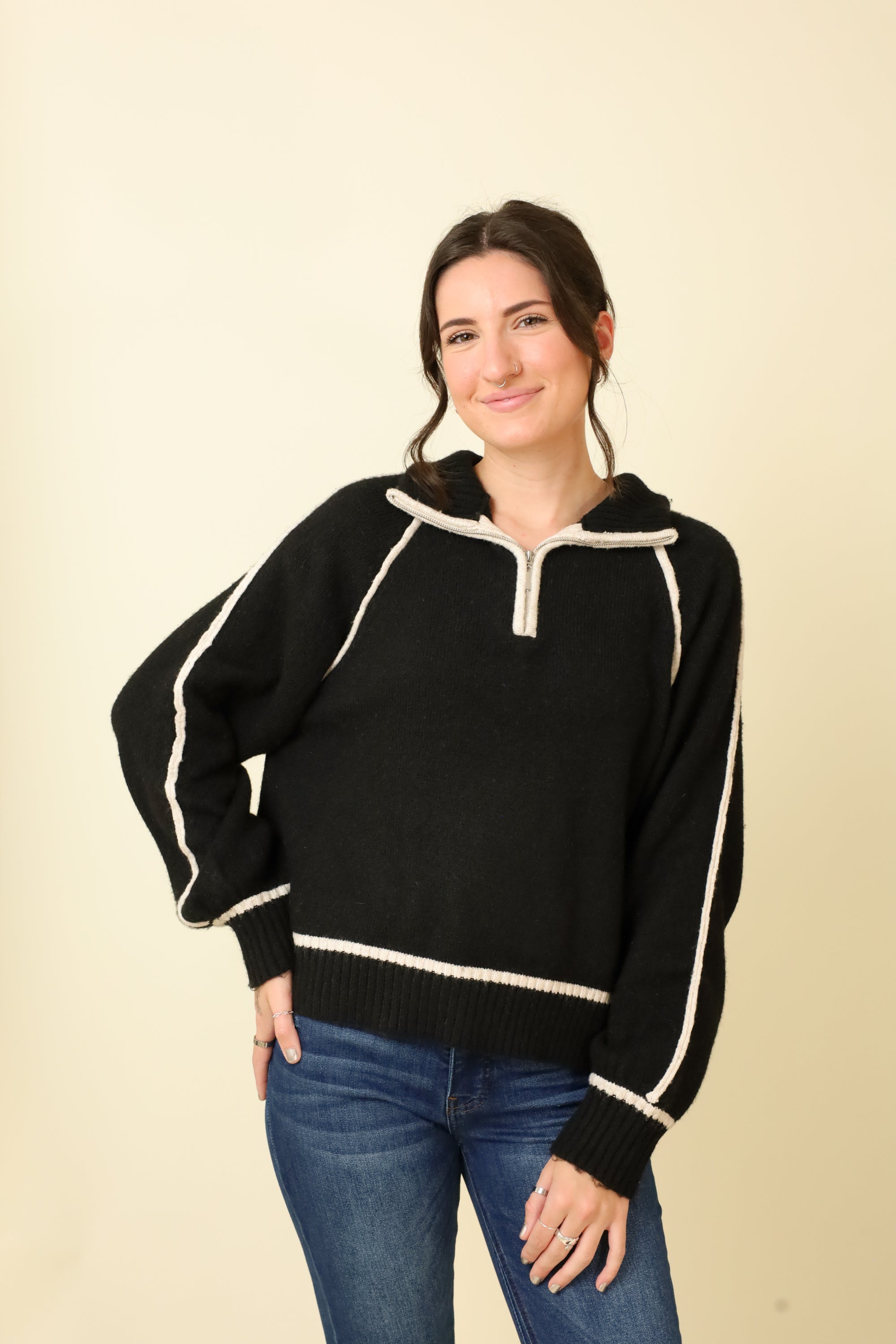 Z Supply Contrast Turtleneck | Vixen Collection