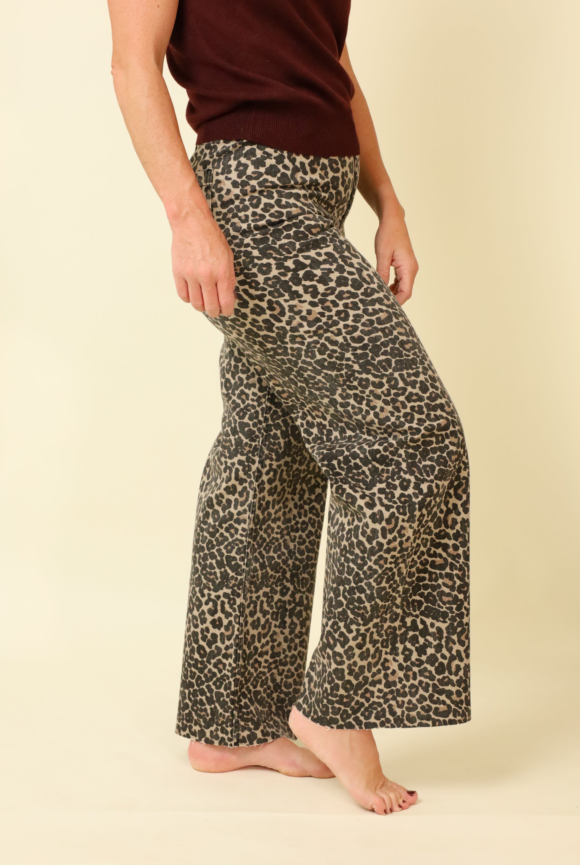 Wild & Wide Leopard Pants-Pants-Vixen Collection, Day Spa and Women's Boutique Located in Seattle, Washington