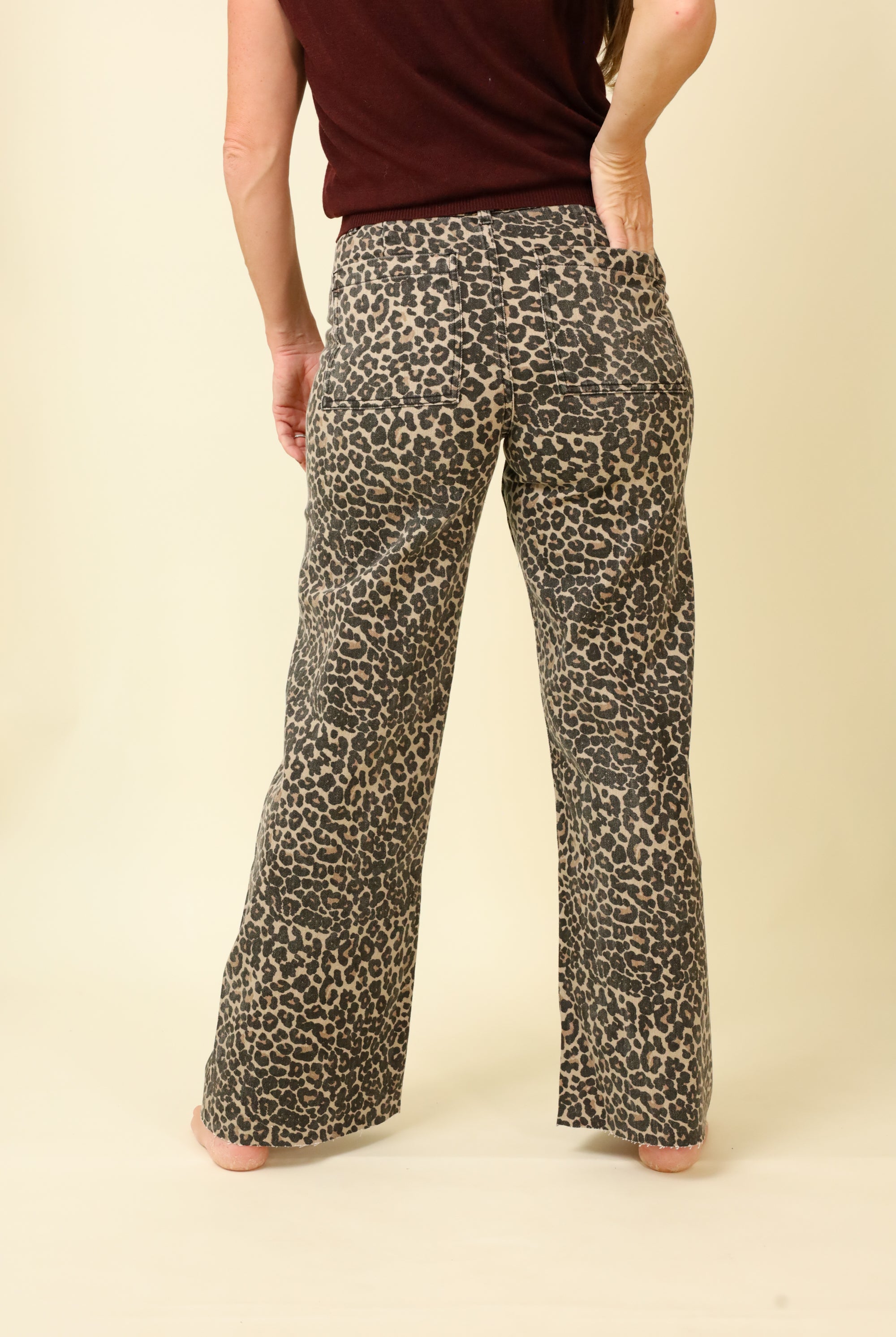 Wild & Wide Leopard Pants-Pants-Vixen Collection, Day Spa and Women's Boutique Located in Seattle, Washington