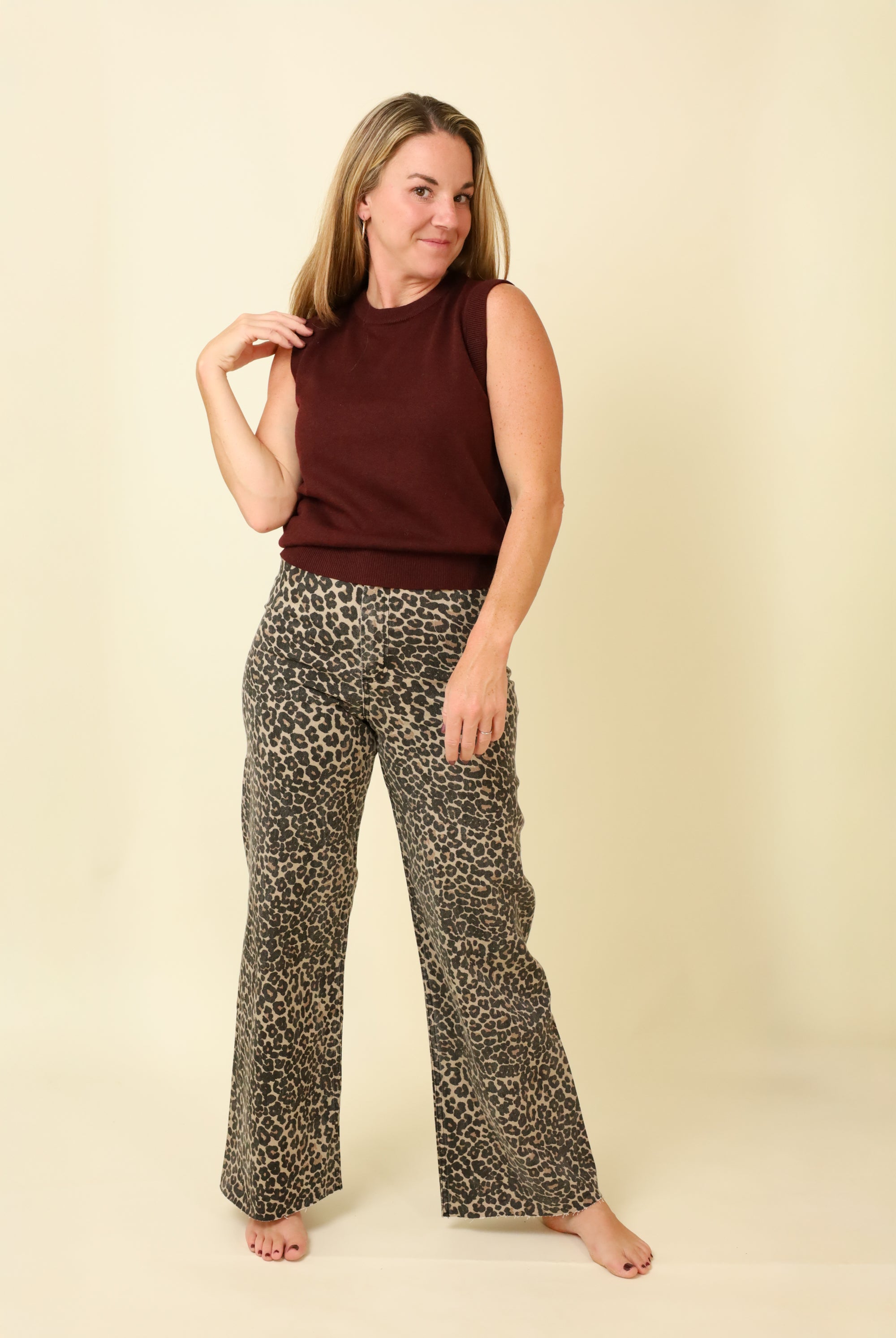 Stone & Merlot Vest-Sweaters-Vixen Collection, Day Spa and Women's Boutique Located in Seattle, Washington