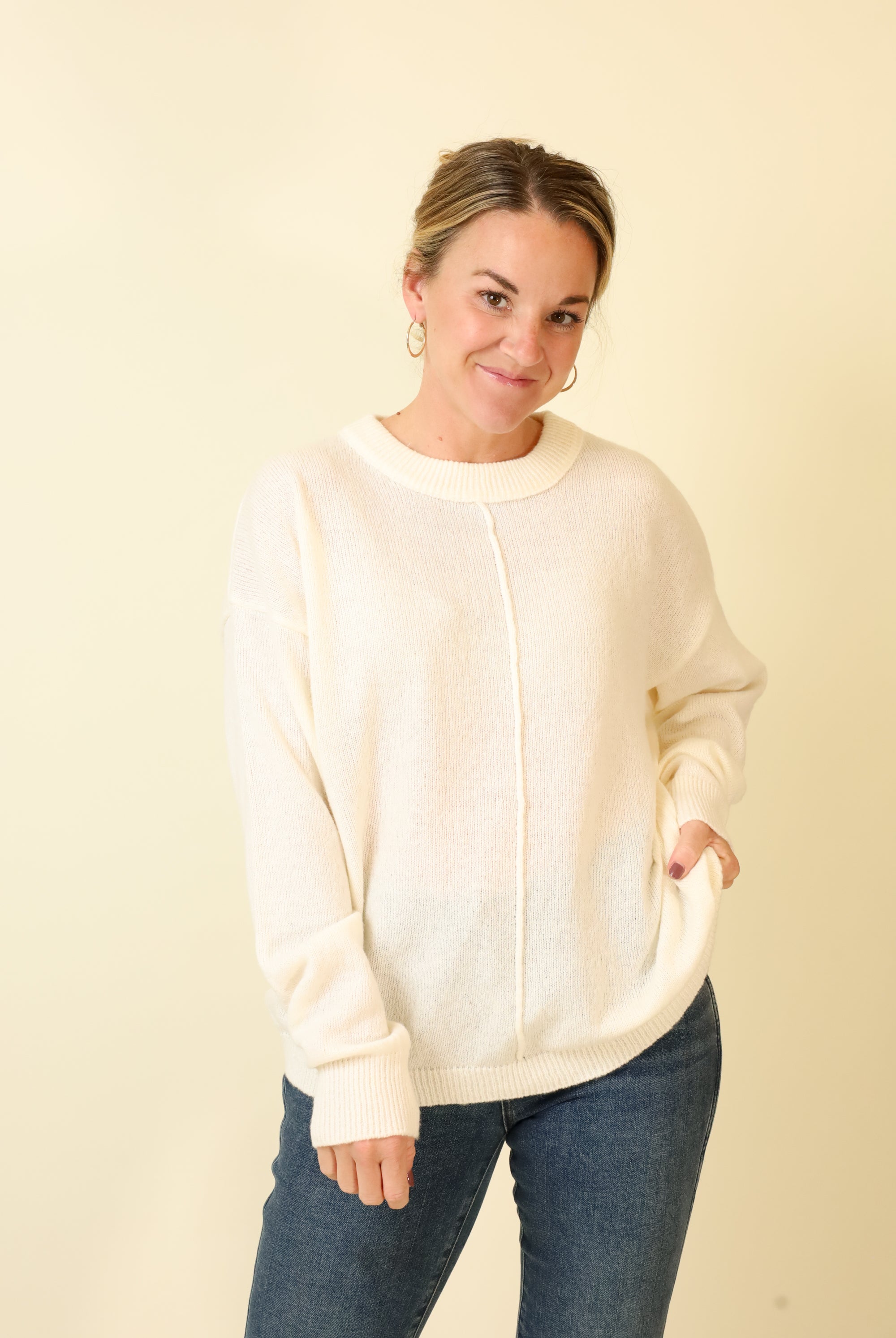 Pebble Soft Sweater-Sweaters-Vixen Collection, Day Spa and Women's Boutique Located in Seattle, Washington