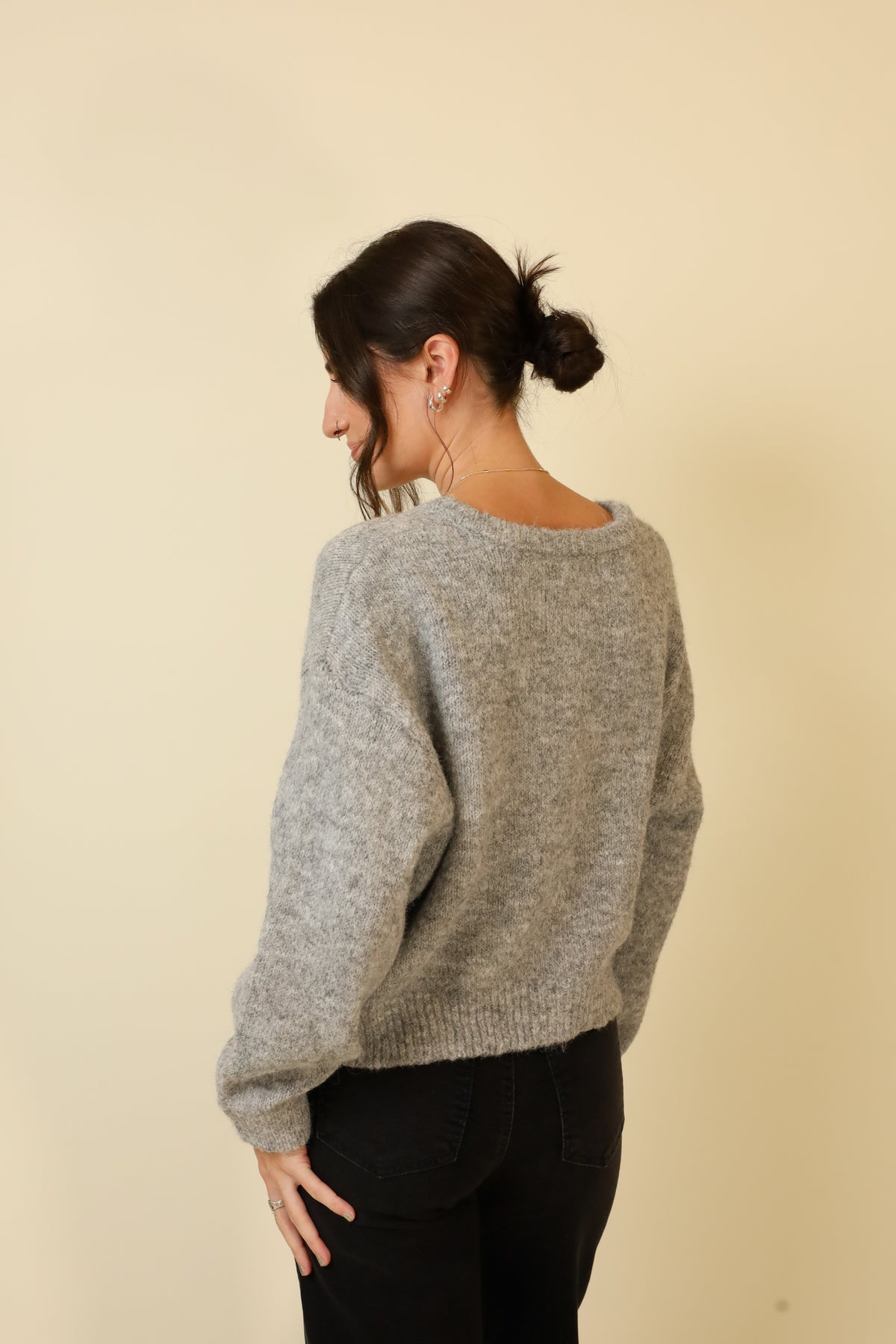 Ashen Glow Cardigan-Sweaters-Vixen Collection, Day Spa and Women's Boutique Located in Seattle, Washington