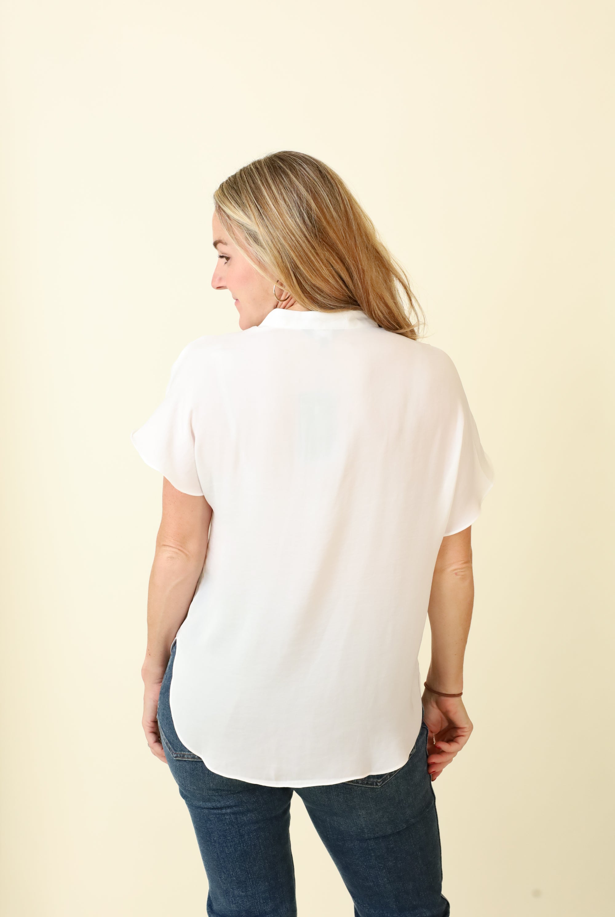 Mindy Top Naturals-Short Sleeves-Vixen Collection, Day Spa and Women's Boutique Located in Seattle, Washington