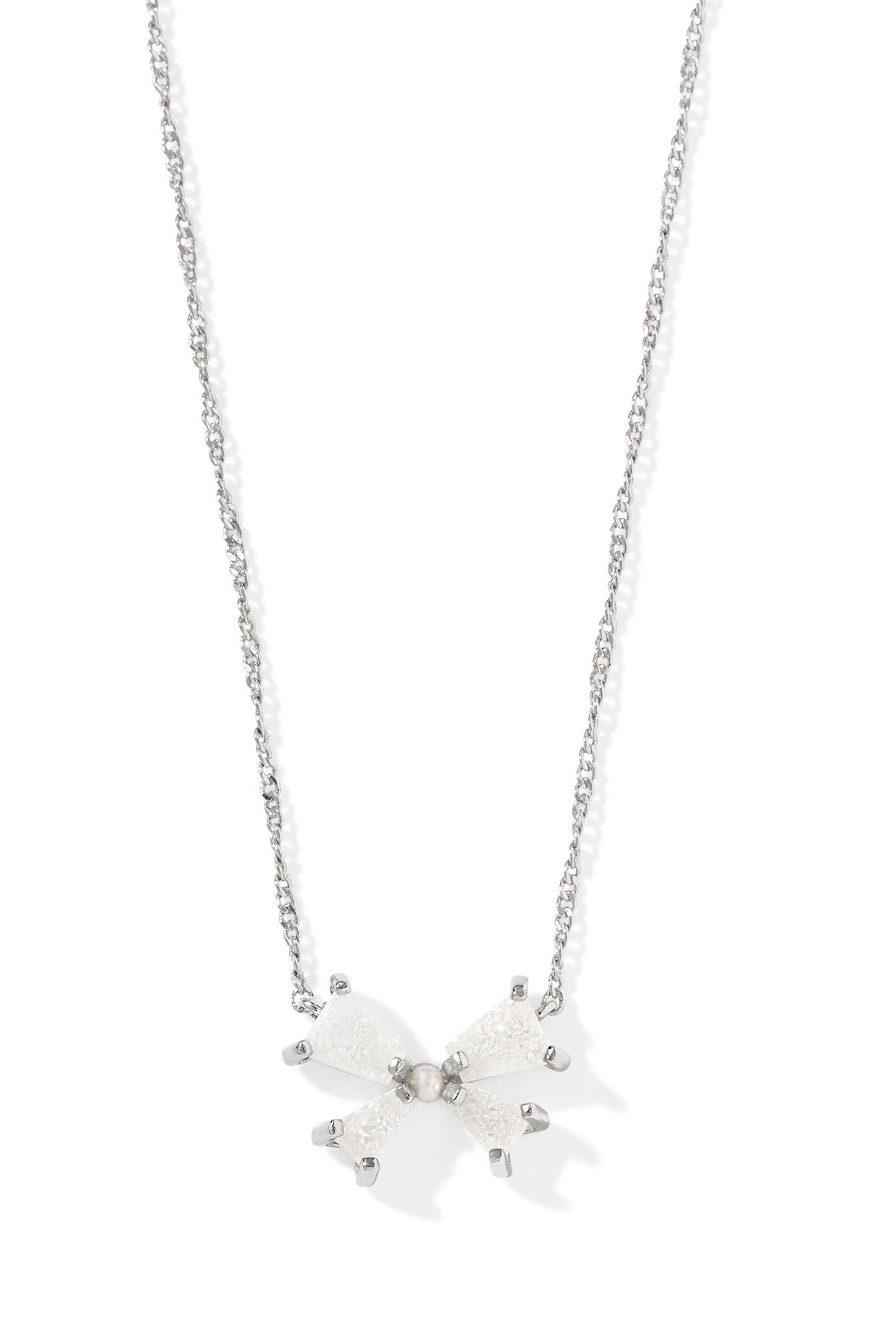 Blair Bow Small Short Pendant Necklace-Necklaces-Vixen Collection, Day Spa and Women's Boutique Located in Seattle, Washington