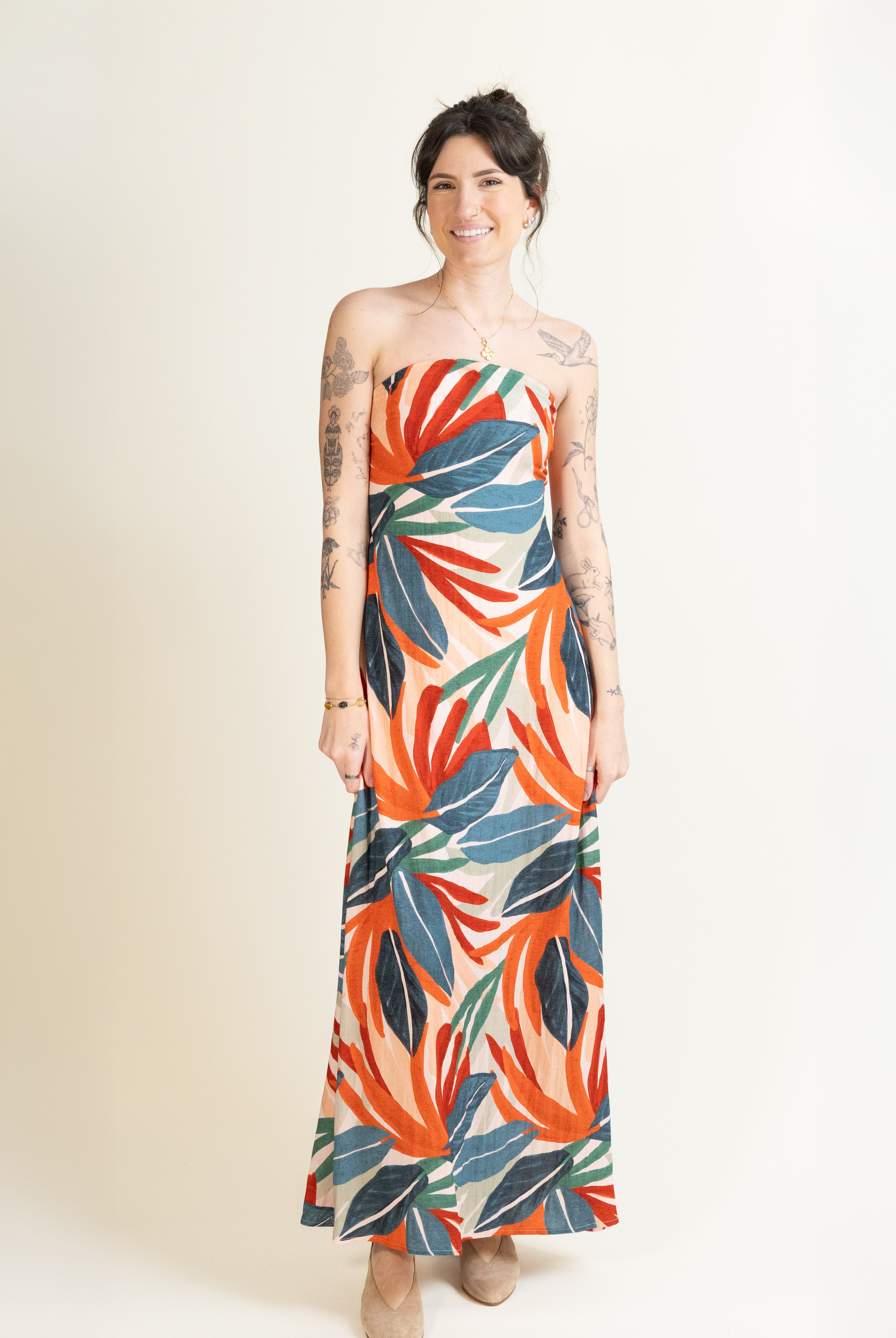 Island Afterglow Maxi Dress-Dresses-Vixen Collection, Day Spa and Women's Boutique Located in Seattle, Washington