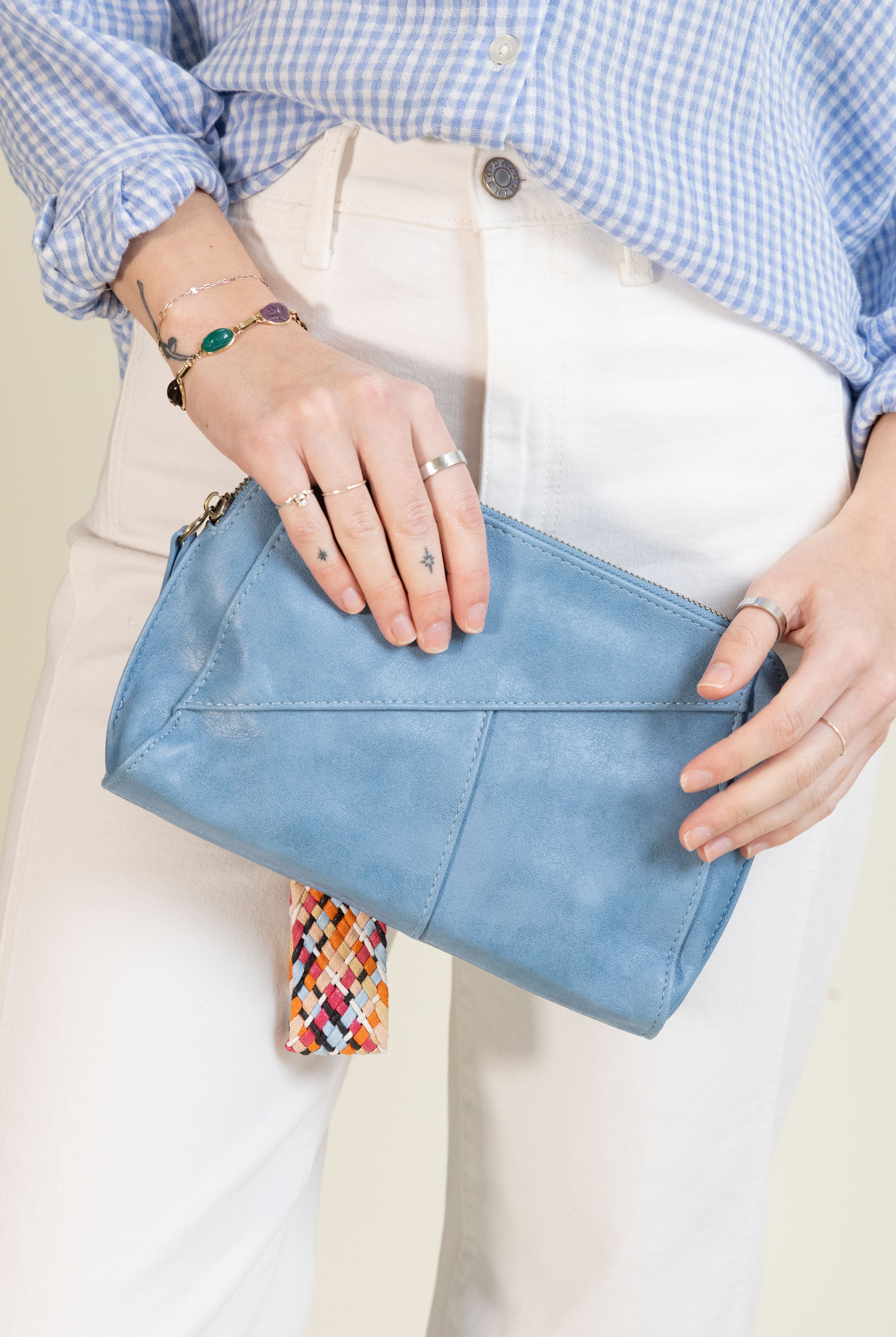 Vixen Faves Gigi Woven Strap Bag-Bags + Wallets-Vixen Collection, Day Spa and Women's Boutique Located in Seattle, Washington
