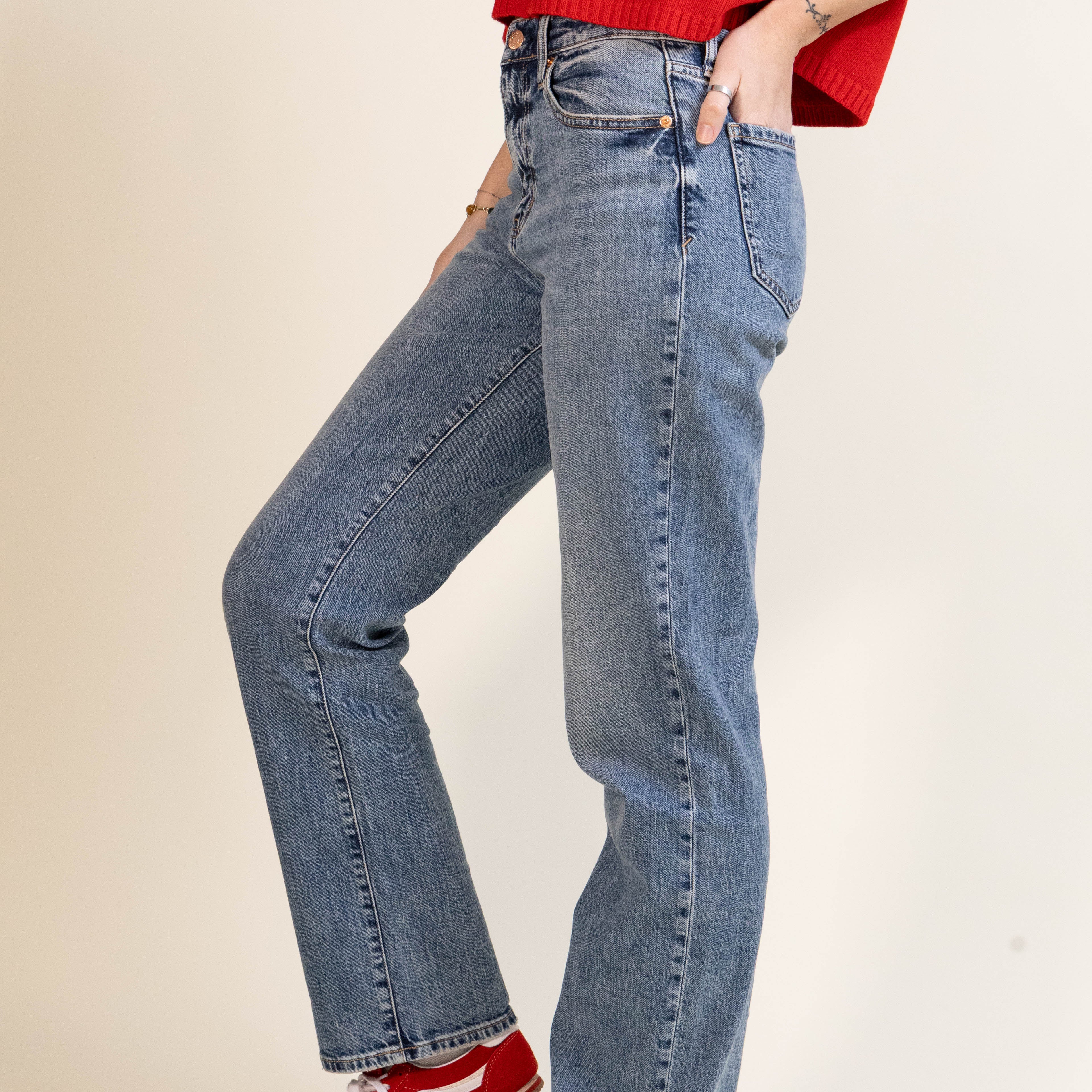 Sundaze High Rise Straight Leg-Denim-Vixen Collection, Day Spa and Women's Boutique Located in Seattle, Washington