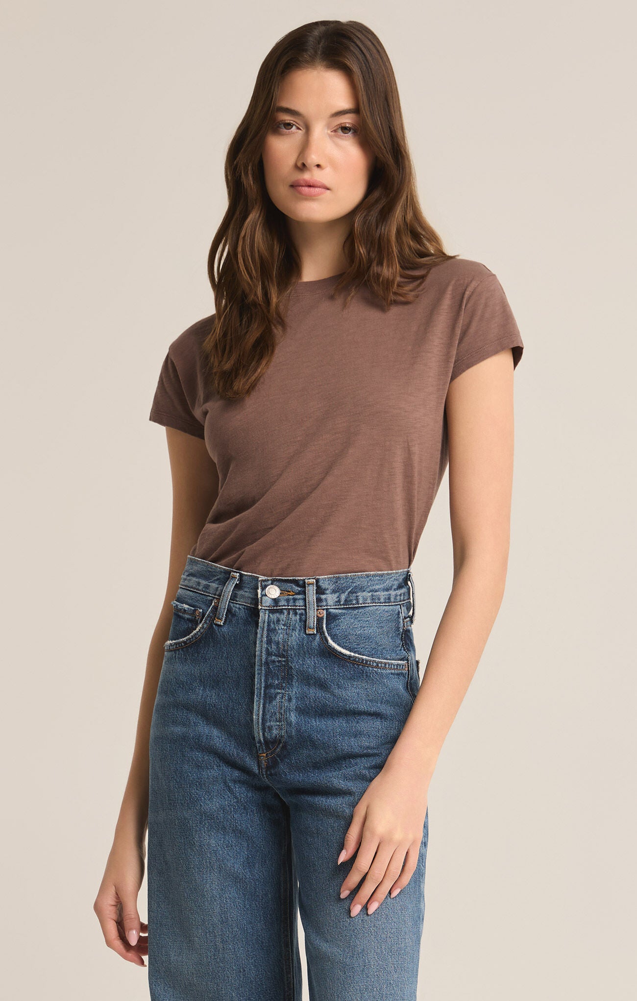 Z OLD Modern Slub Tee-Short Sleeves-Vixen Collection, Day Spa and Women's Boutique Located in Seattle, Washington